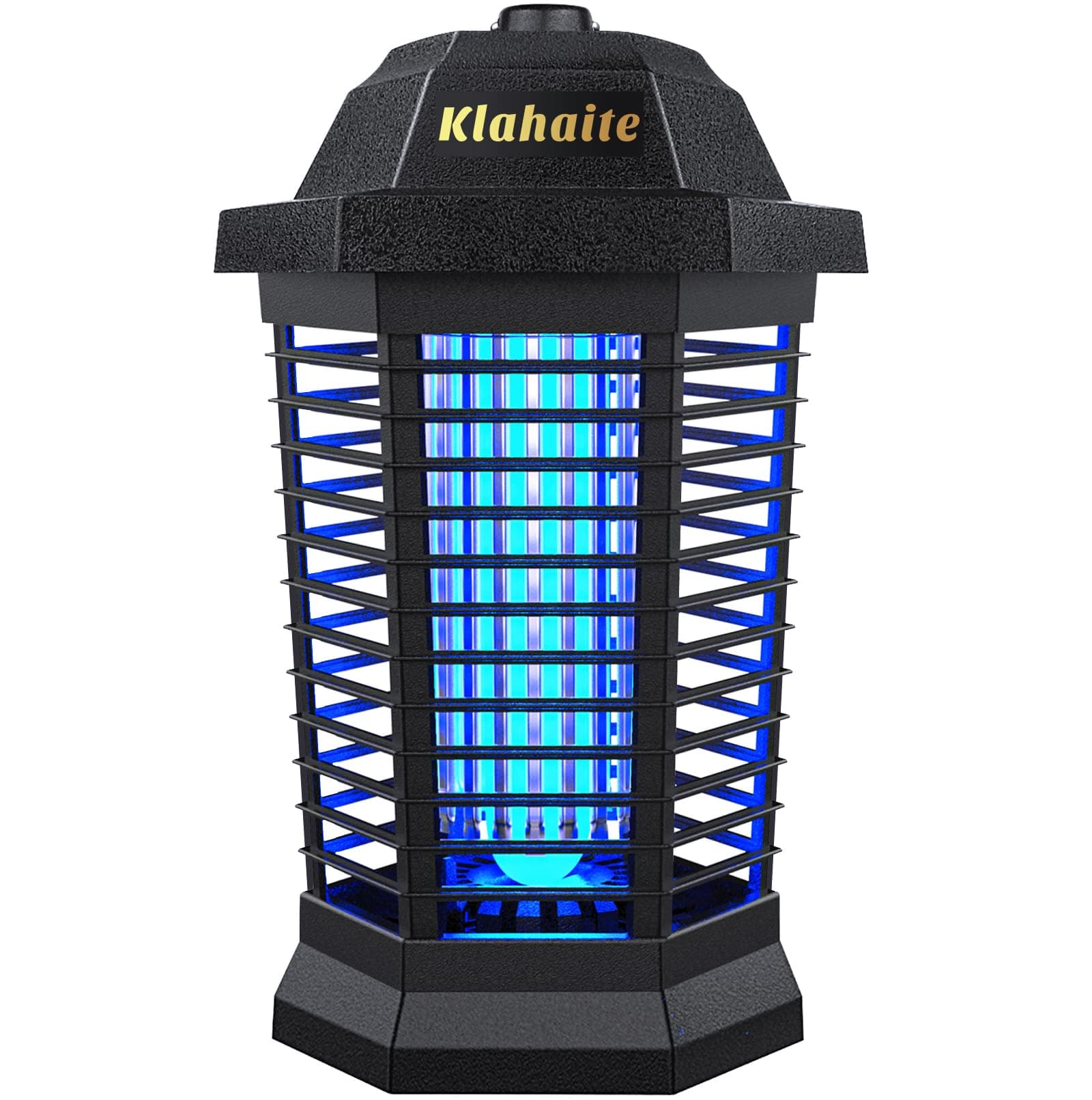 Klahaite Bug Zapper Outdoor Electric, Mosquito Zapper Indoor, Fly Zapper, Fly Trap, Insect Trap for Garden Backyard Patio, Black