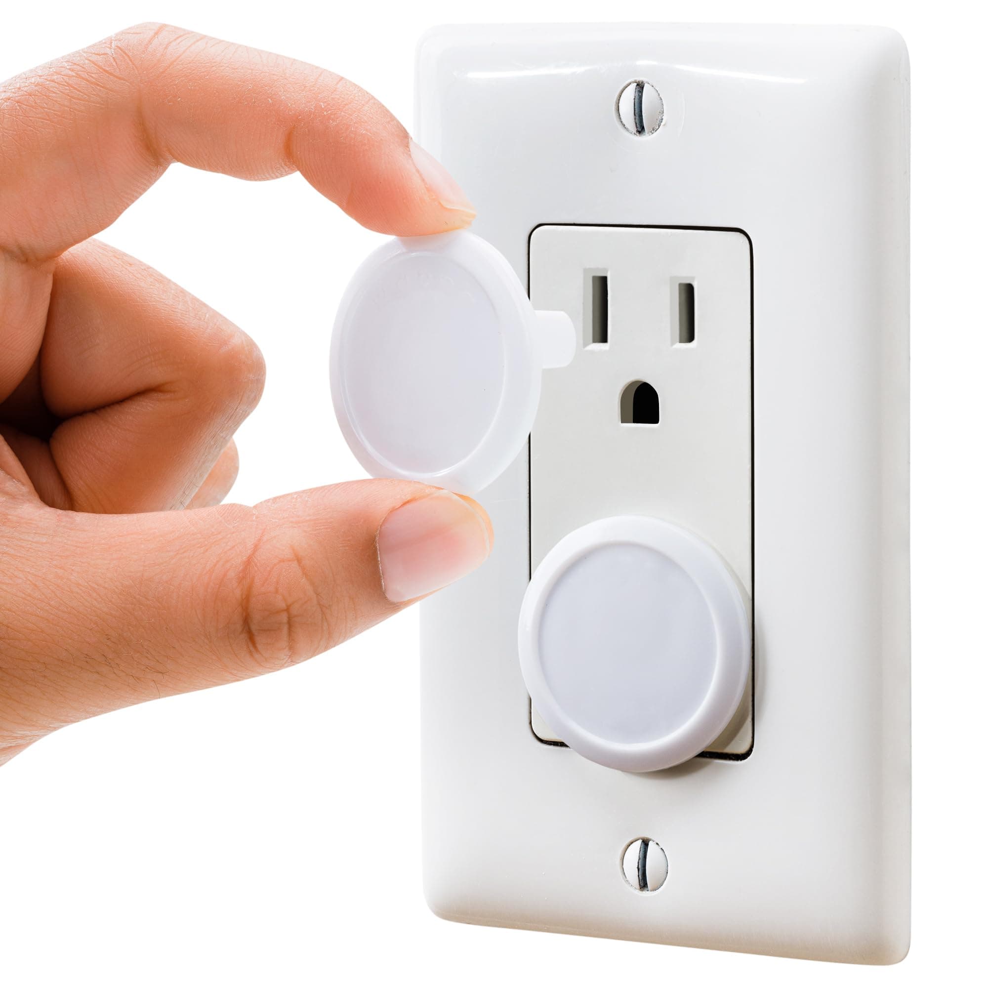 Outlet Covers Baby Proofing (50 Pack) Safe & Secure Electric Plug Protectors | Sturdy Childproof Socket Covers for Home & Office | Easy Installation | Protect Toddlers & Babies | White 50 Count (Pack of 1)