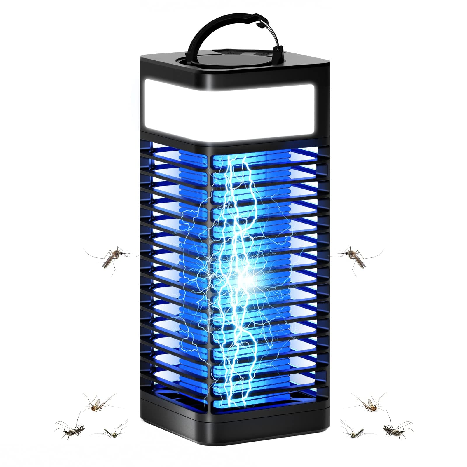 Bug Zapper,Bug Zapper Indoor, Outdoor,Mosquito Zapper,Mosquito Trap, Fly Zapper, Mosquito Killer for Home Garden and Patio Use(Black)
