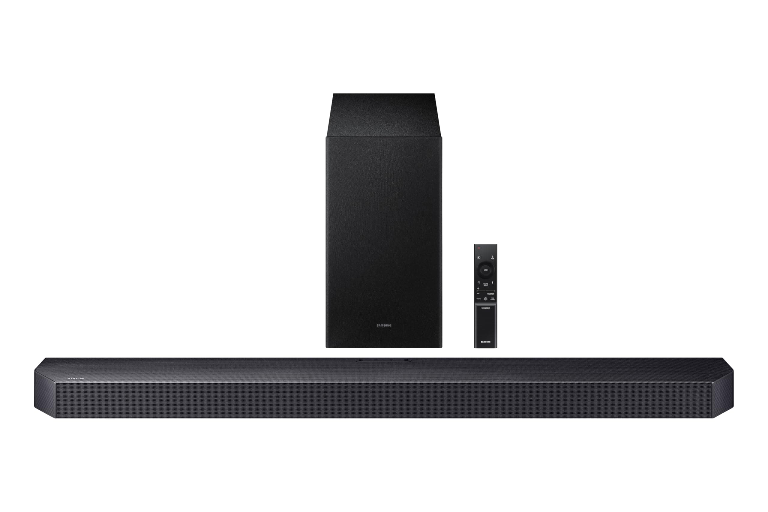Samsung Q-Series Soundbar HW Q600F 3.1.2 ch Subwoofer (2025 Model) SpaceFit Sound Pro, Q-Symphony, Adaptive Sound HW-Q600F Soundbar