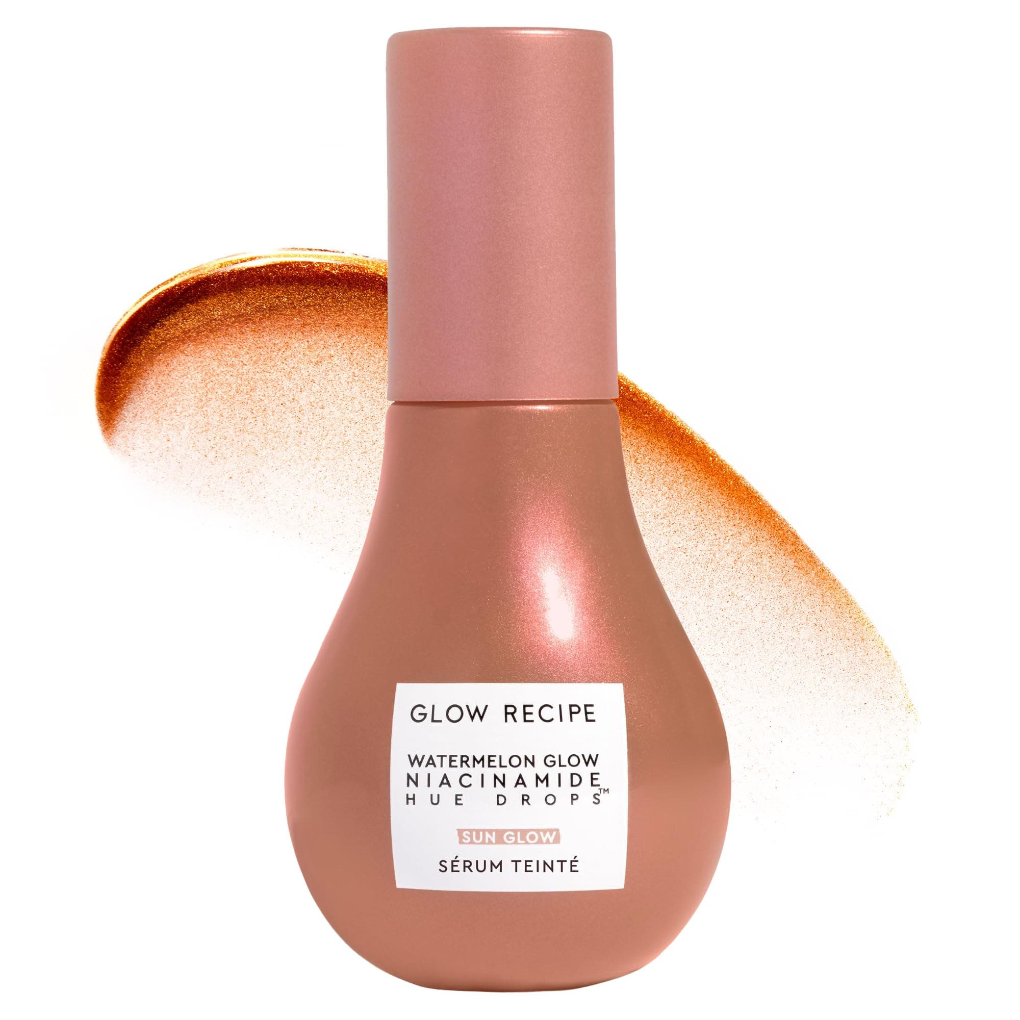 Glow Recipe Hue Drops Tinted Face Serum - Bronzing Drops to Brighten & Hydrate - Skincare Makeup Primer & Liquid Highlighter to Blur Pores for a Radiant, Even Skin Tone - Sunglow (40ml) 1.35 Fl Oz (Pack of 1) Sun Glow