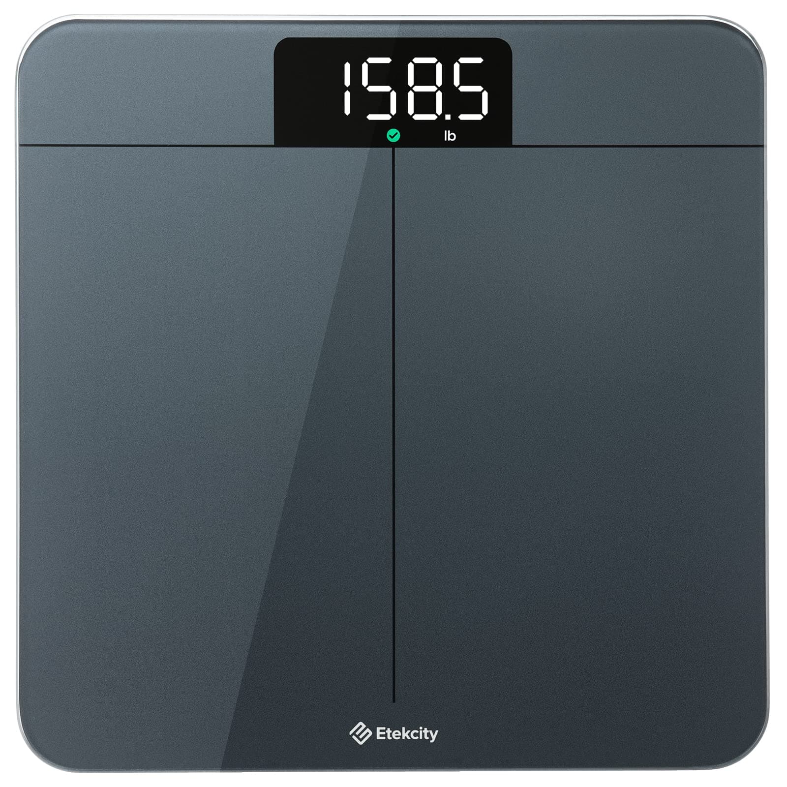 Etekcity Scale for Body Weight, Digital Bathroom Scales for People, Most Accurate to 0.05lb, Bright LED Display & Large Clear Numbers, Upgraded Quality for the Elderly Safe Home Use, 400 lbs Grey-blue 11.8 x 11.8 x 0.96 in