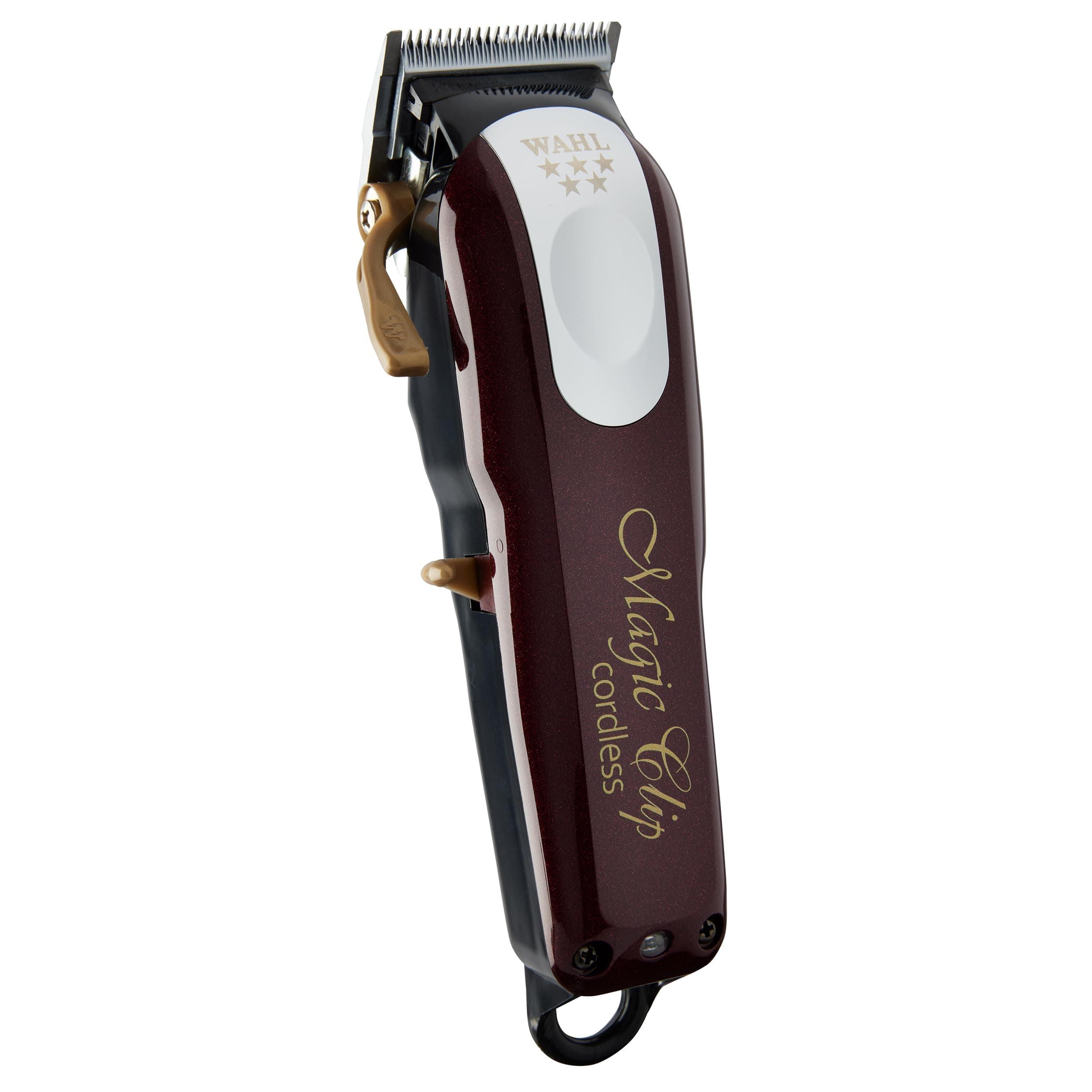 Wahl Professional 5 Star Series Magic Clip Cordless Hair Clipper, Stagger-Tooth Blade Professional Hair Trimmer with Attachments, 100+ Minute Run Time Burgundy