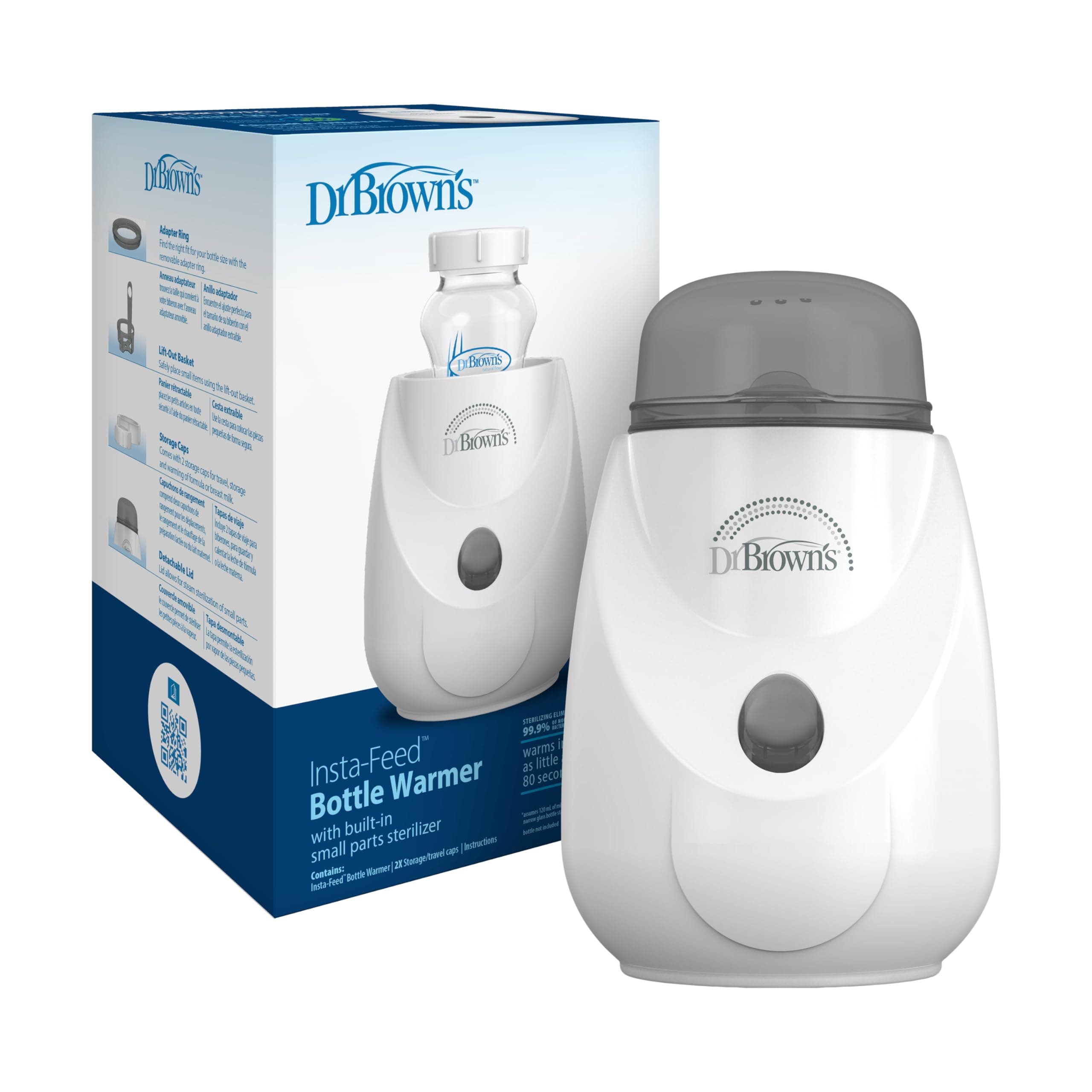 Dr. Brown's Insta-Feed Baby Bottle Warmer and Sterilizer for Baby Bottles and Baby Food Jars Insta-feed, Warmer & Sterilizer