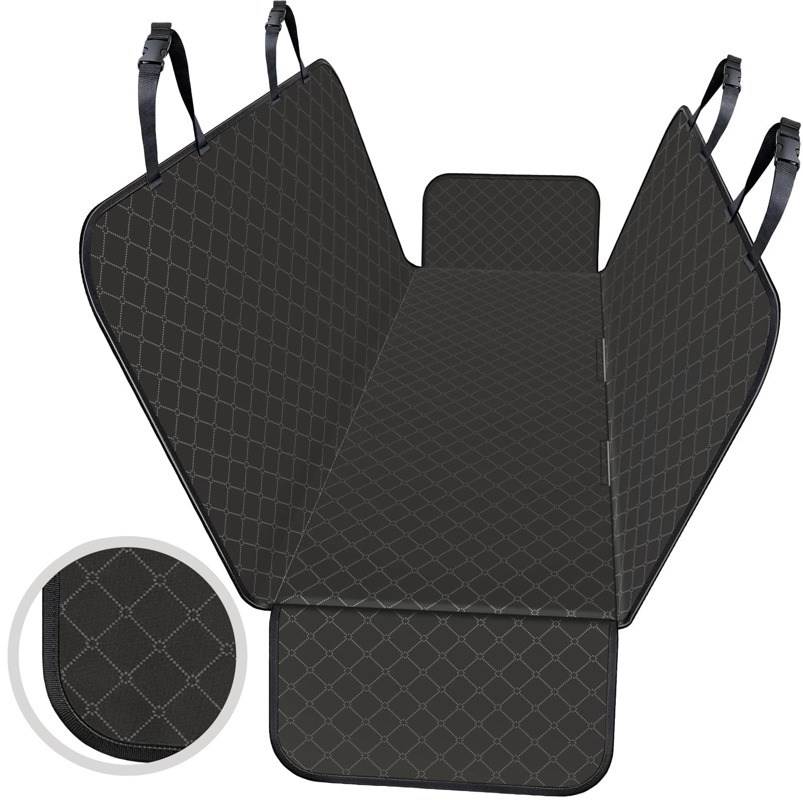 Dog Car Seat Cover - Protects Against Dirt & Scratches, Fits Small SUVs & Trucks, 54"x 58", Black
