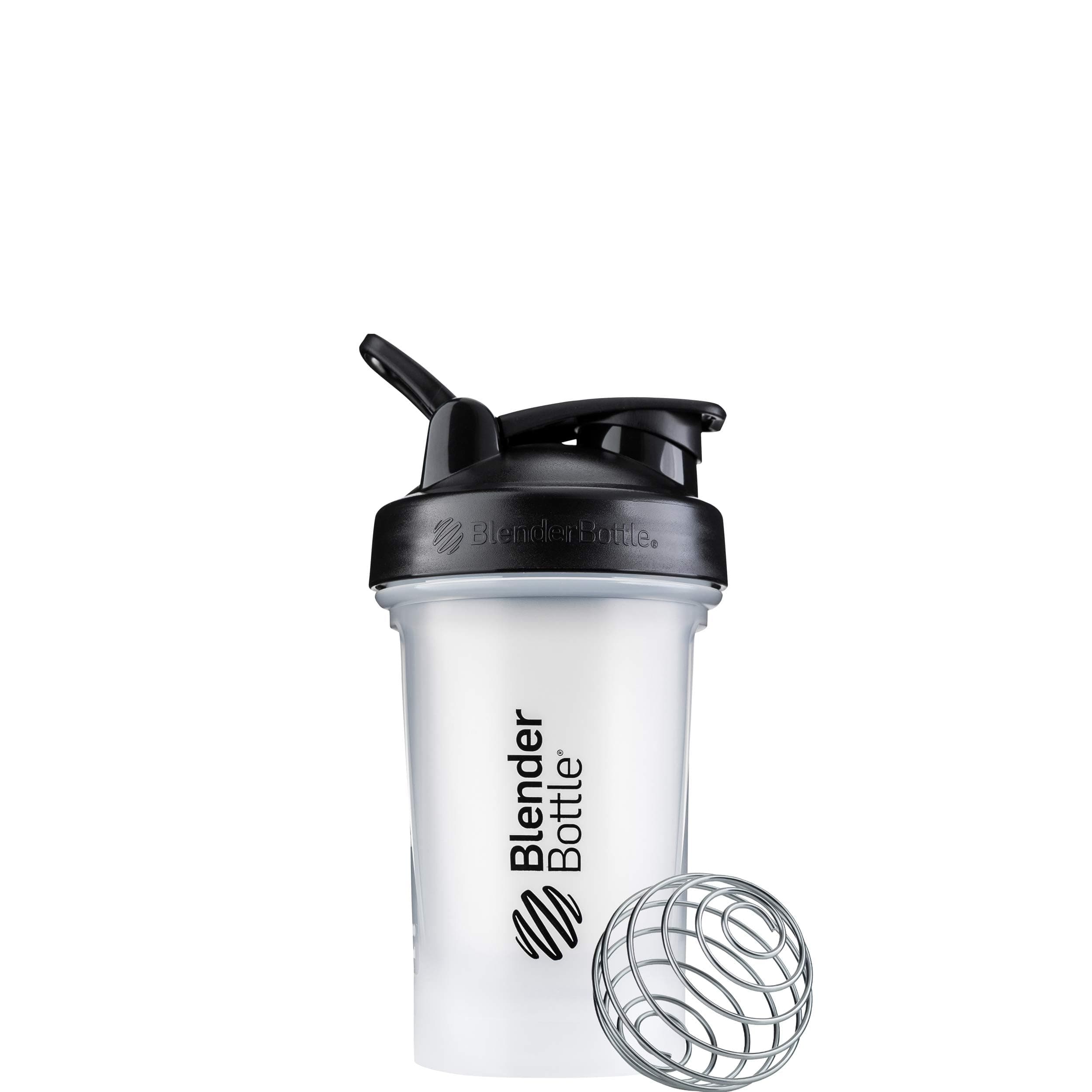 BlenderBottle Classic V2 Shaker Bottle Perfect for Protein Shakes and Pre Workout, 20-Ounce, Clear/Black 20 Ounces Clear/Black
