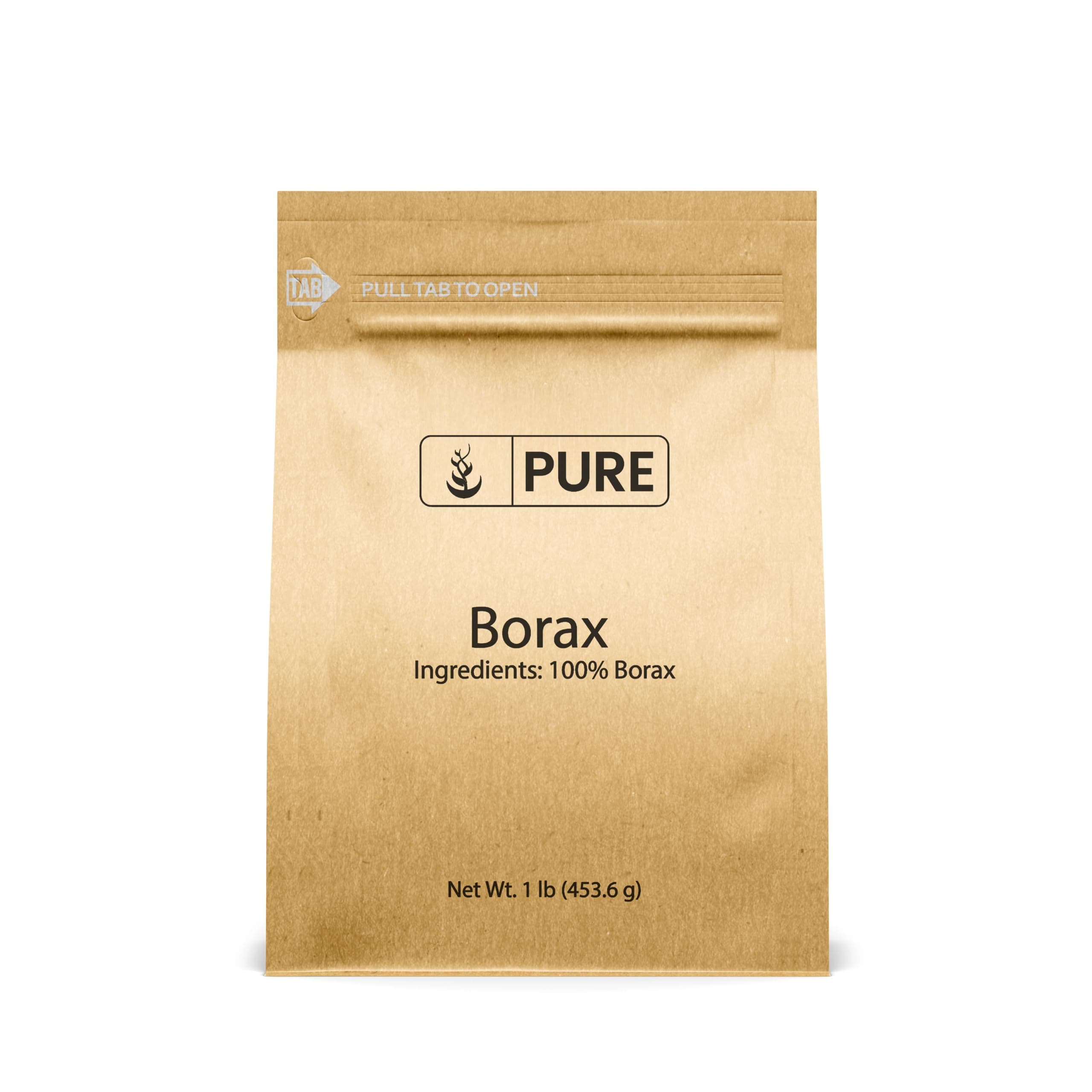 PURE ORIGINAL INGREDIENTS Borax (1 lb), Multipurpose Cleaning Natural Agent, Ideal Slime Ingredient 16 Ounce (Pack of 1)