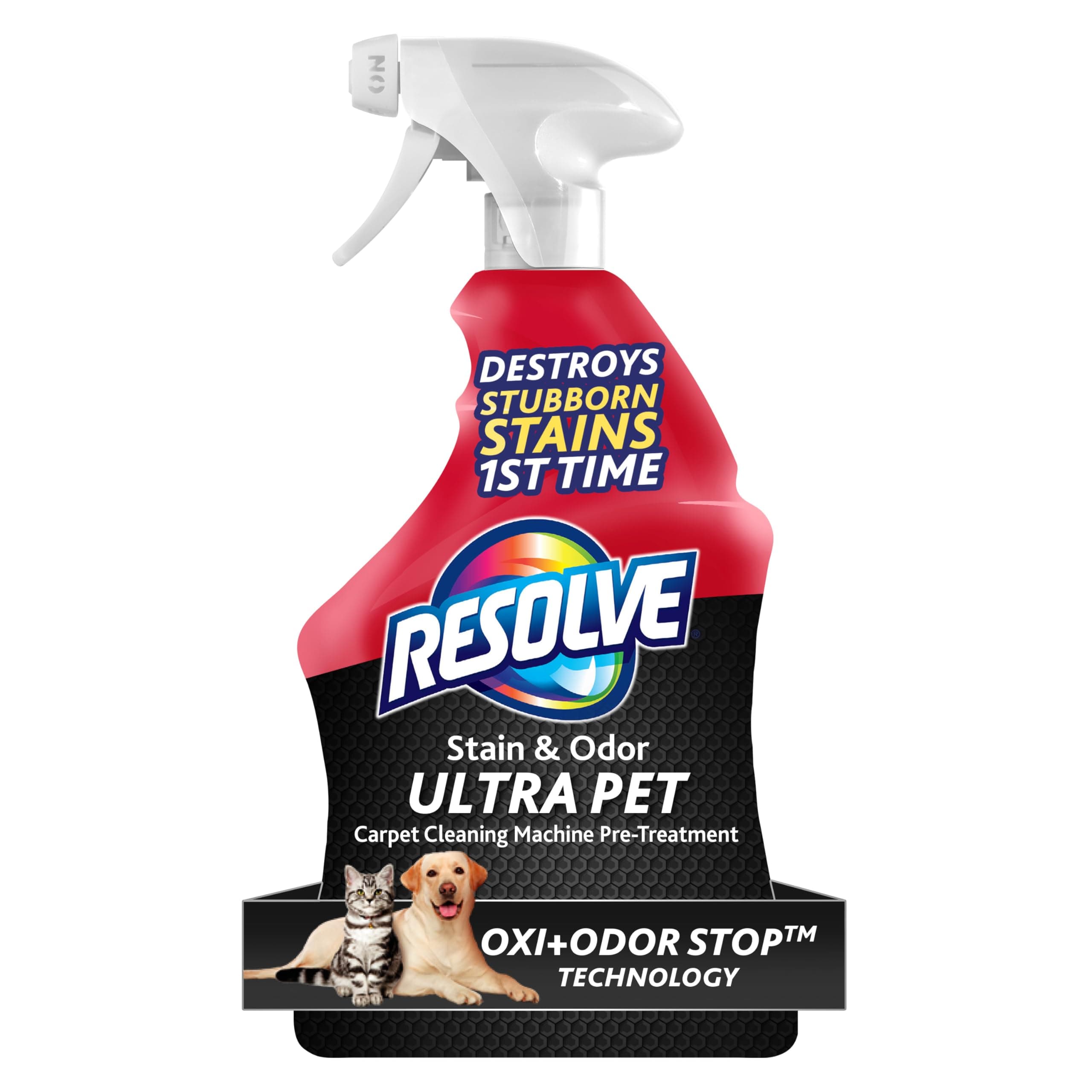 Resolve Ultra Pet Odor and Stain Remover Spray – Carpet Cleaner for Cat and Dog Urine and Poop, 32oz 32 Ounce (Pack of 1) Stain Remover