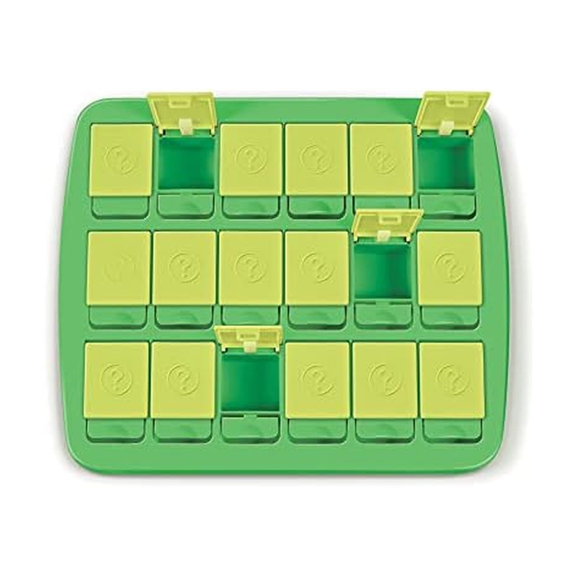 Genuine Fred MATCH UP Memory Snack Tray, Fun Interactive Snack Game for Kids, Travel Friendly Food Tray, Perfect Snacktivity for Picky Eaters Green 10" x 8.75"