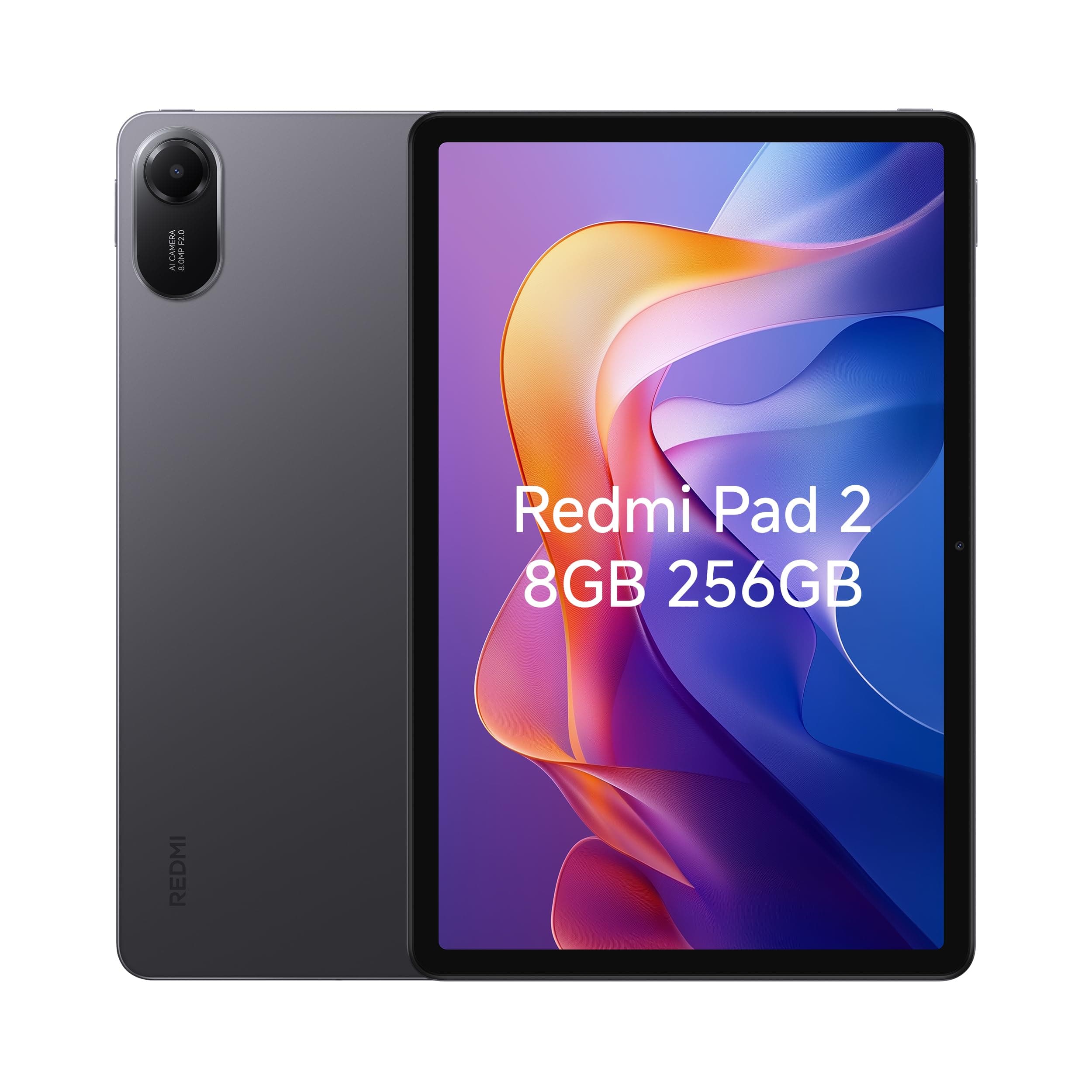 Xiaomi Redmi Pad 2 Only WiFi (No Calls or Text) 11" 2.5K Octa Core 4 Speakers Global ROM 9000mAh Bluetooth 5.3 8MP Model 25040RP0AL (Graphite Gray, 256GB + 8GB) 256GB + 8GB Graphite Gray