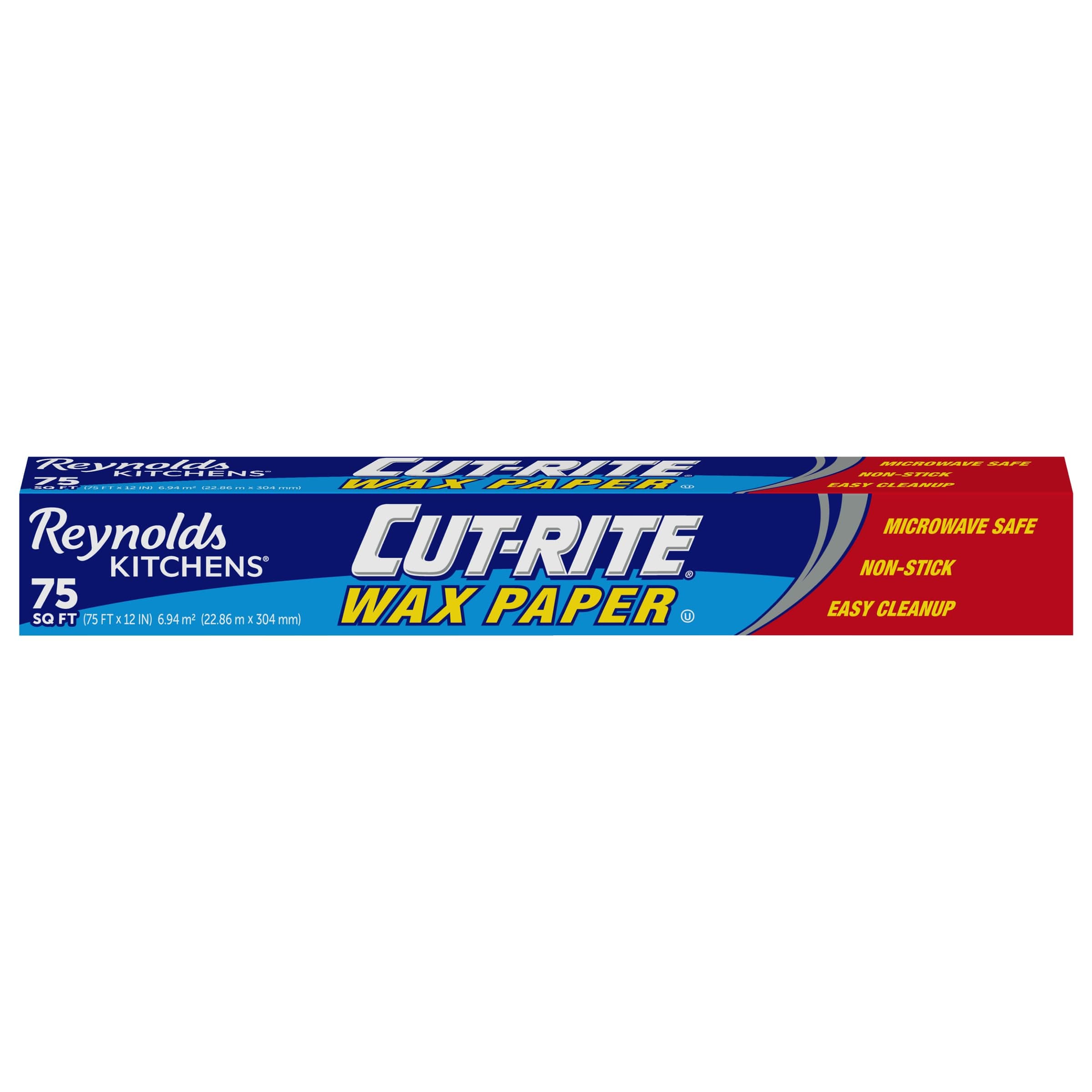 Reynolds Cut-Rite Wax Paper, 75 Square Foot Roll Green 1 Count (Pack of 1)