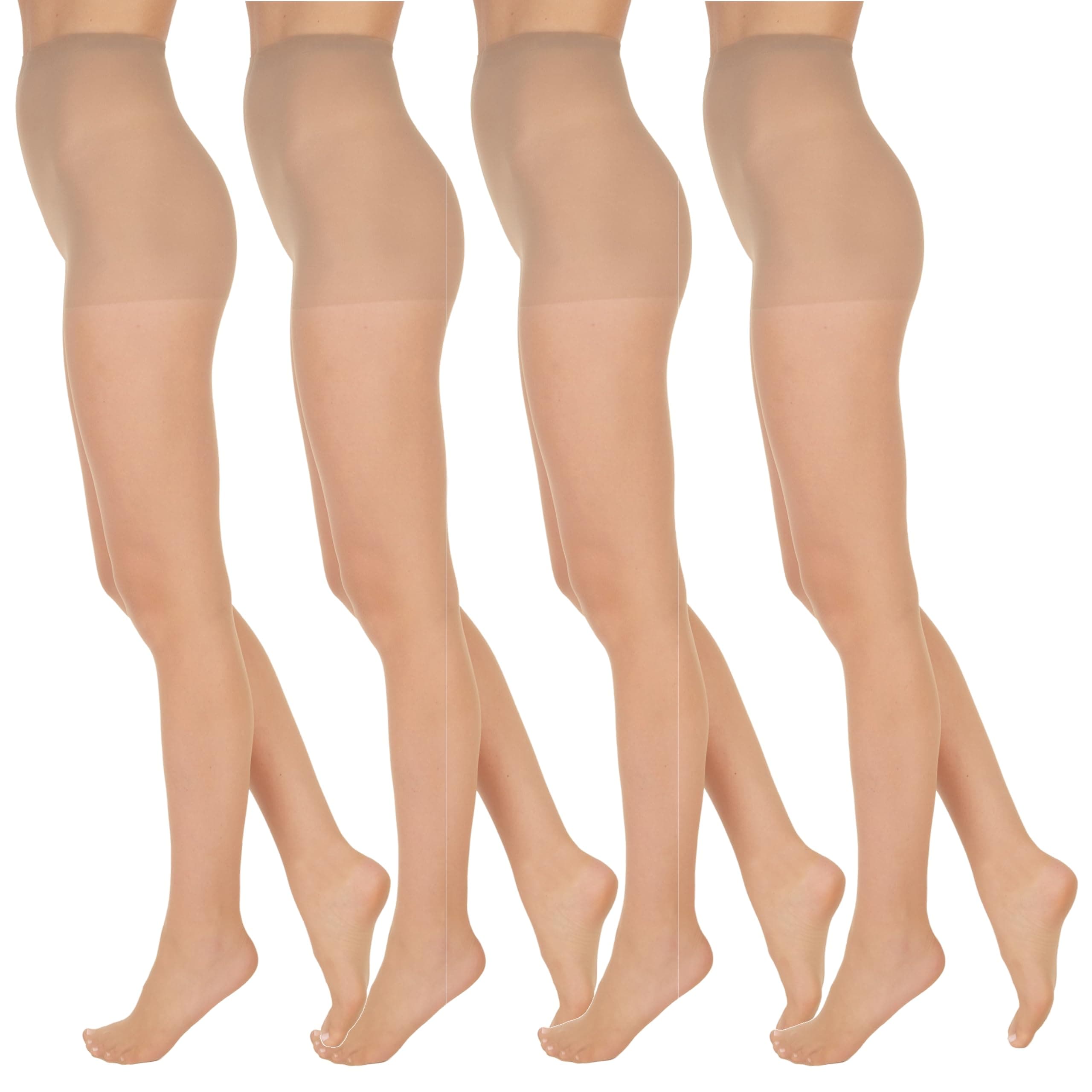 L'eggs Everyday Women's Standard-Panty Sheer Toe Pantyhose for All Day Comfort, 100% Nylon 4 Nude B