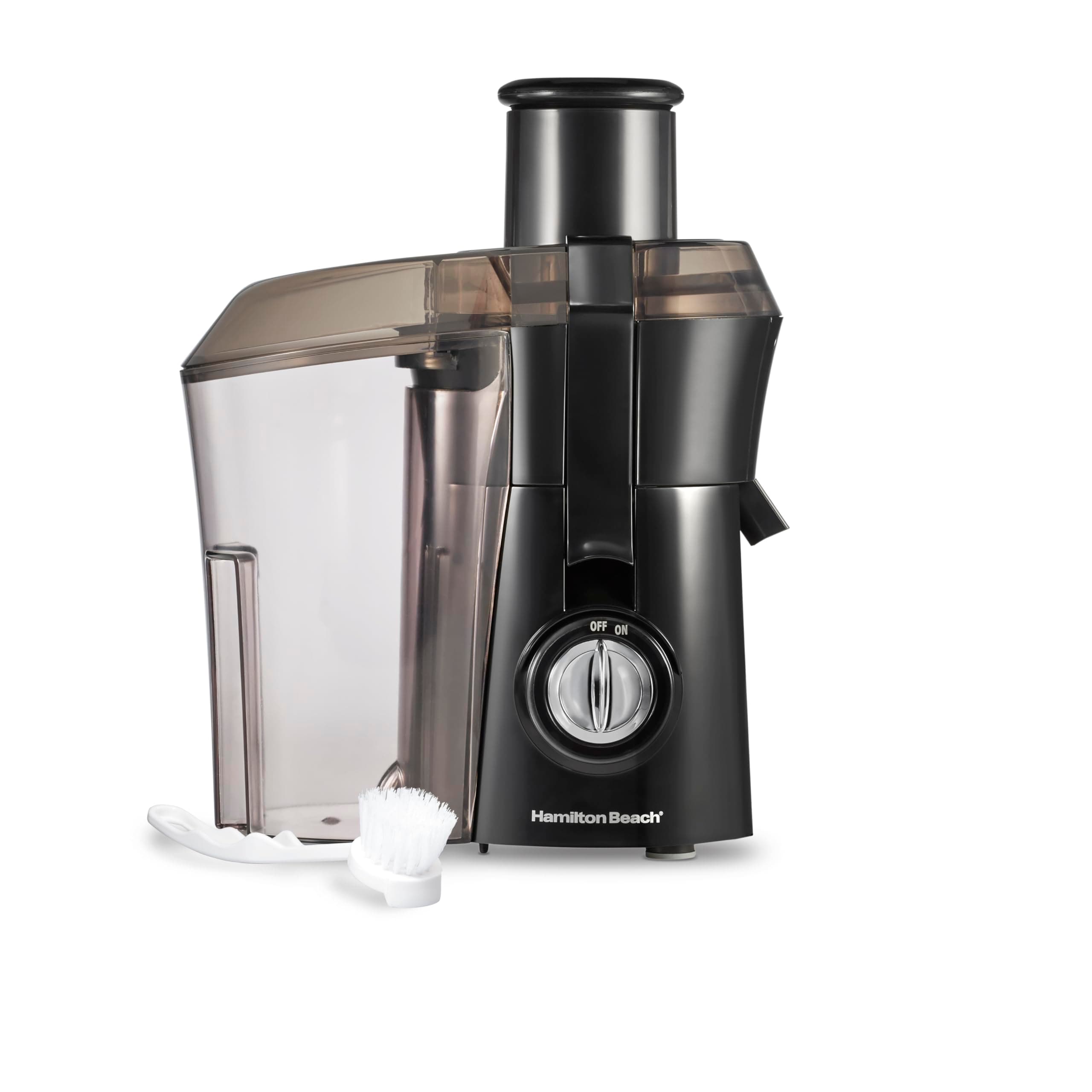 Hamilton Beach Juicer Machine, Big Mouth 3” Feed Chute for Whole Fruits and Vegetables, Easy to Clean, Centrifugal Extractor, Vegetable & Fruit Juicer, BPA Free, 800W Motor, Black Black 800W Motor