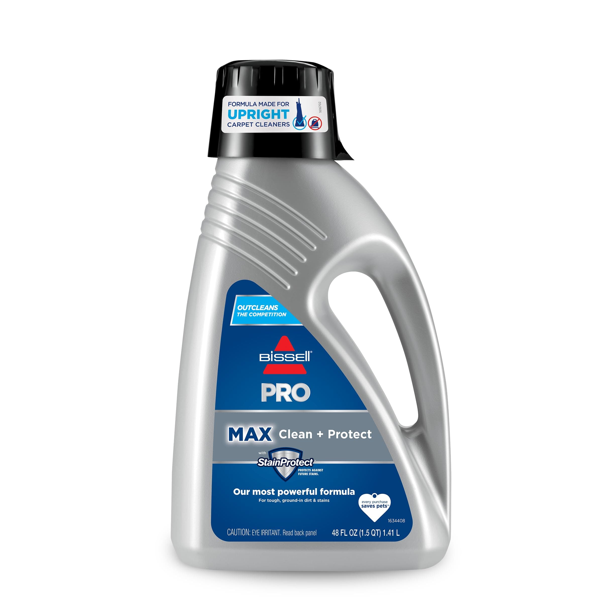 Bissell 78H63 Deep Clean Pro 4X Deep Cleaning Concentrated Carpet Shampoo, 48 ounces - Silver Pro Max + Protect