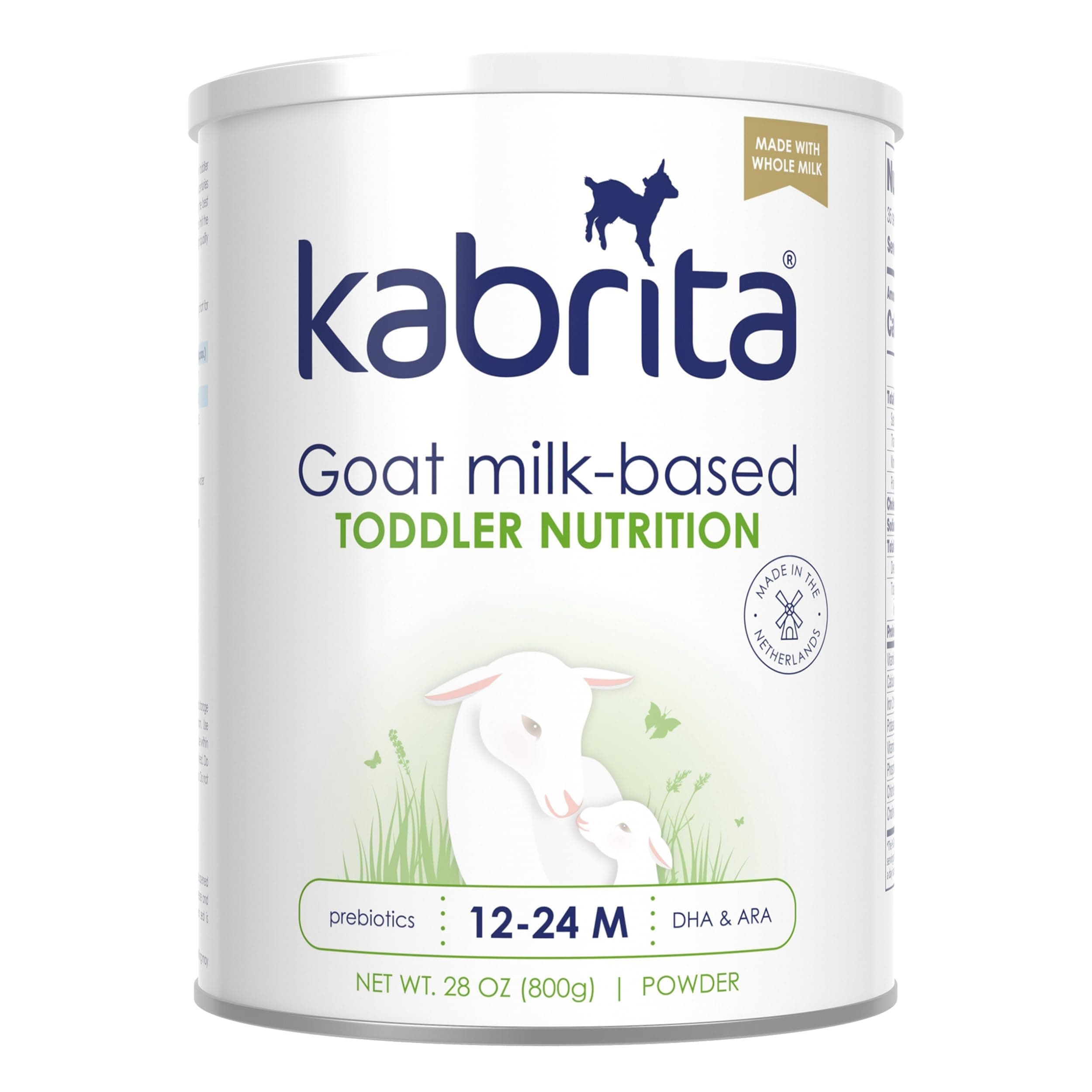 Kabrita Goat Milk-Based Toddler Nutrition Drink, 12–24 Months, Gentle & Easy to Digest, Clean Label Project Certified, Supports Gut Health, Immunity & Brain Development 28oz 28 Ounce (Pack of 1)