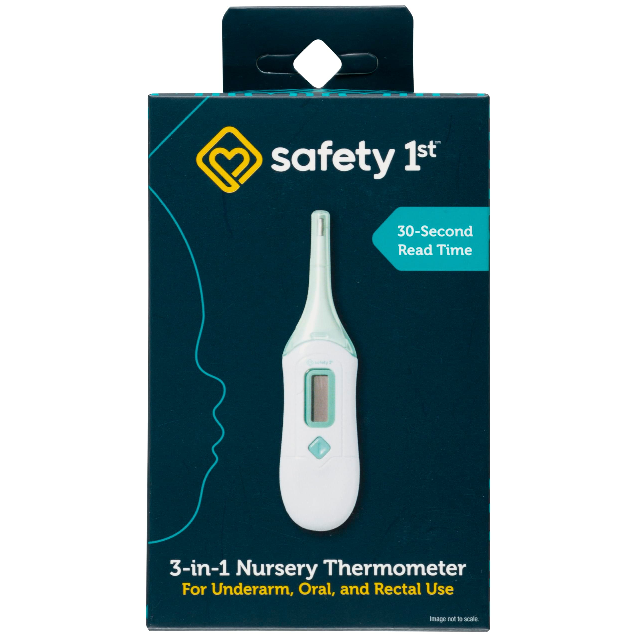 Safety 1st 3-in-1 Nursery Thermometer, Analog 1 Count (Pack of 1) Thermometer