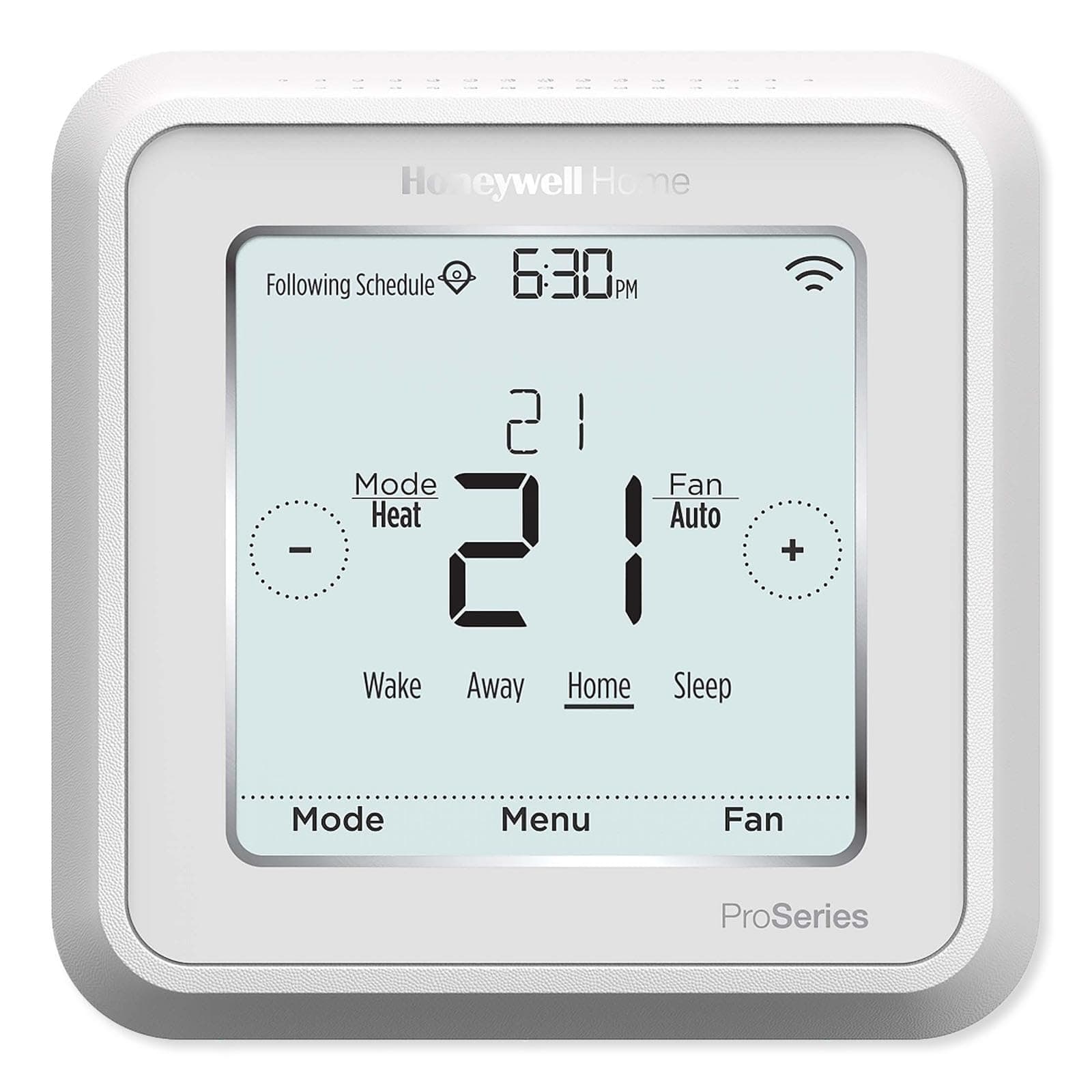 Honeywell TH6220WF2006/U Lyric T6 Pro Wi-Fi Programmable Thermostat with Stages Up to 2 Heat/1 Cool Heat Pump or 2 Heat/2 Cool Conventional