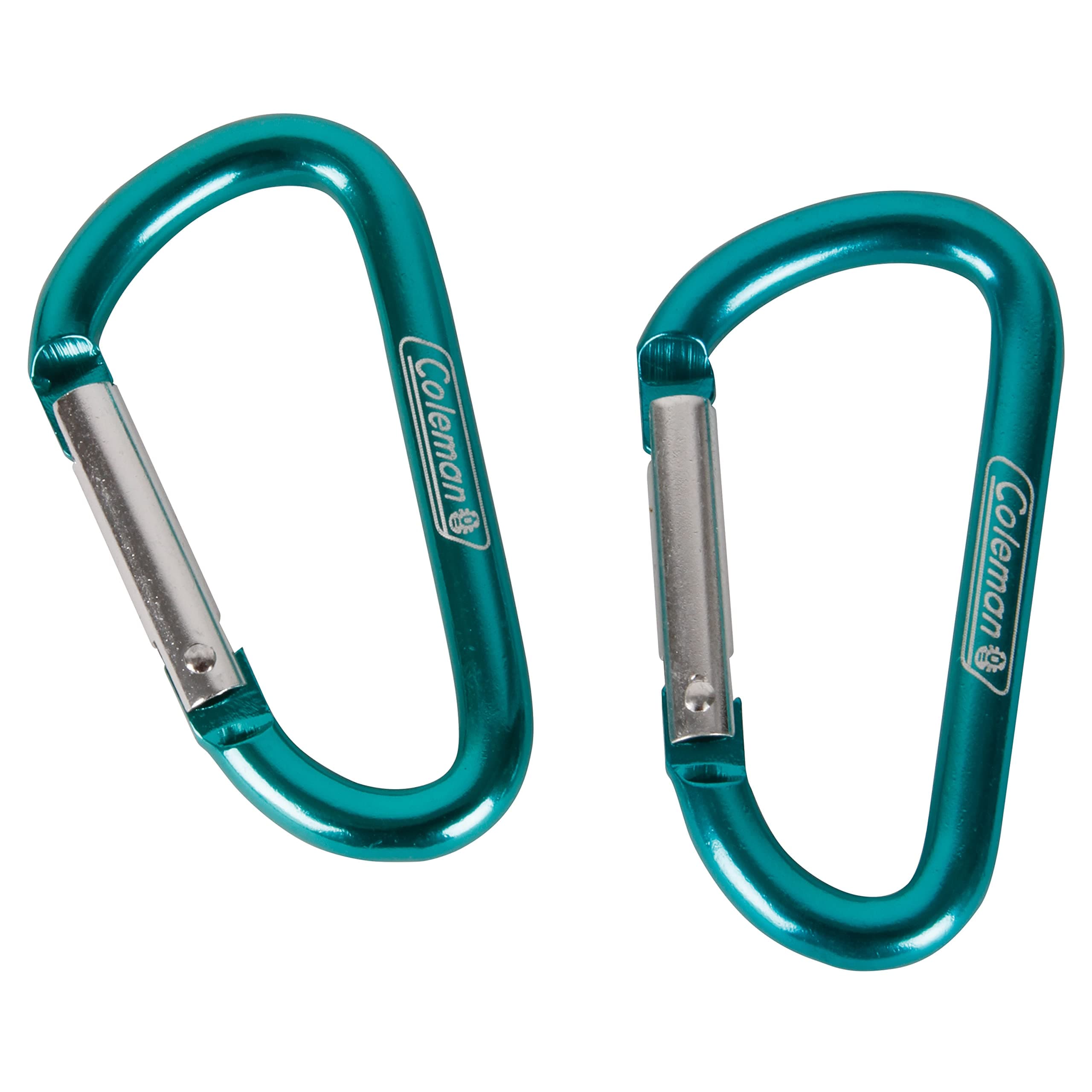 Coleman Deluxe Carabiner Links (2-Pack) Durable Carabiner Clips for Clipping Tools Keys & Gear Supports up to 75lbs Color May Vary One Size