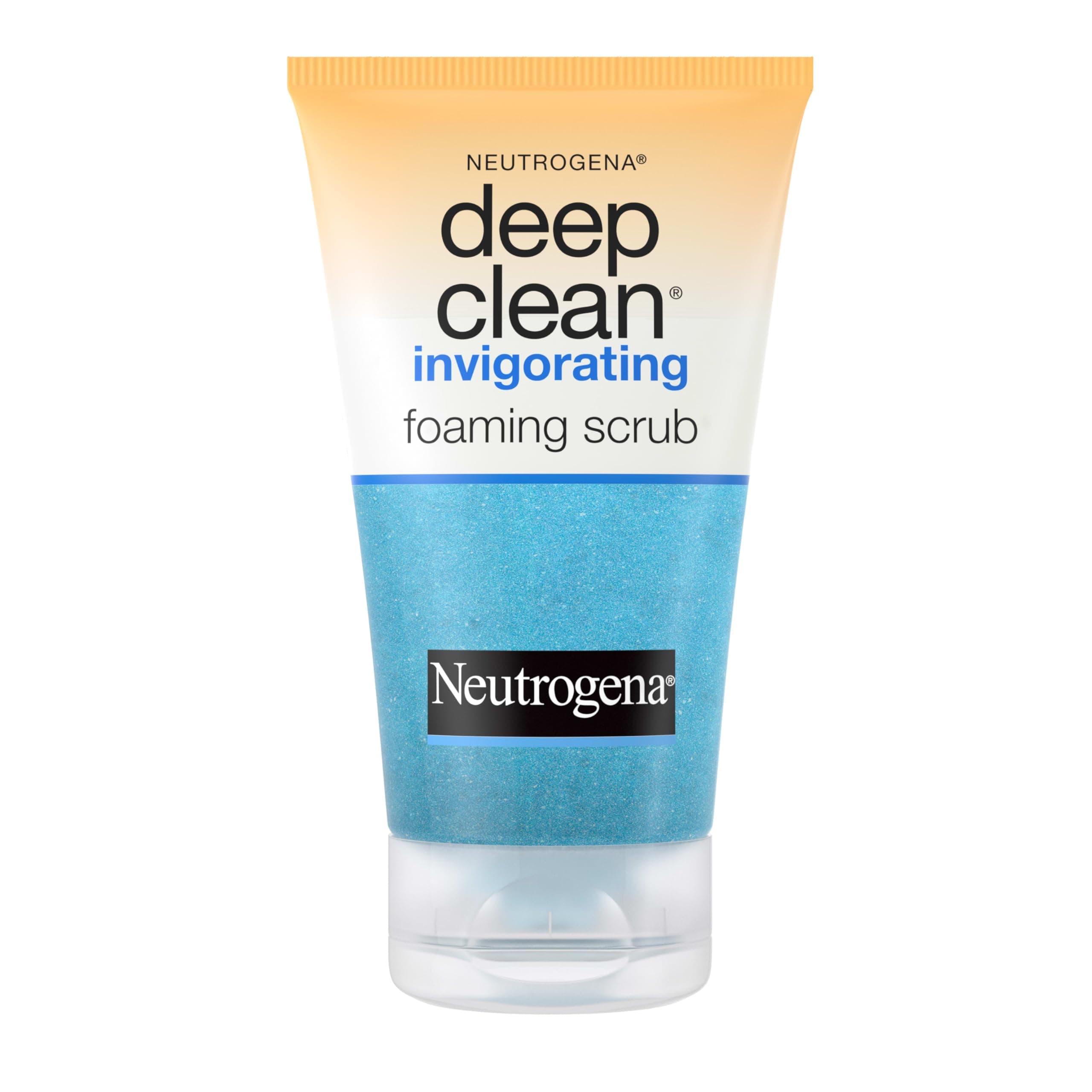 Neutrogena Deep Clean Invigorating Foaming Daily Exfoliating Facial Scrub with Glycerin, Gentle, Cooling & Exfoliating Gel Face Wash to Remove Impurities, Dirt, Oil & Makeup, 4.2 fl. oz 4.2 Fl Oz (Pack of 1)