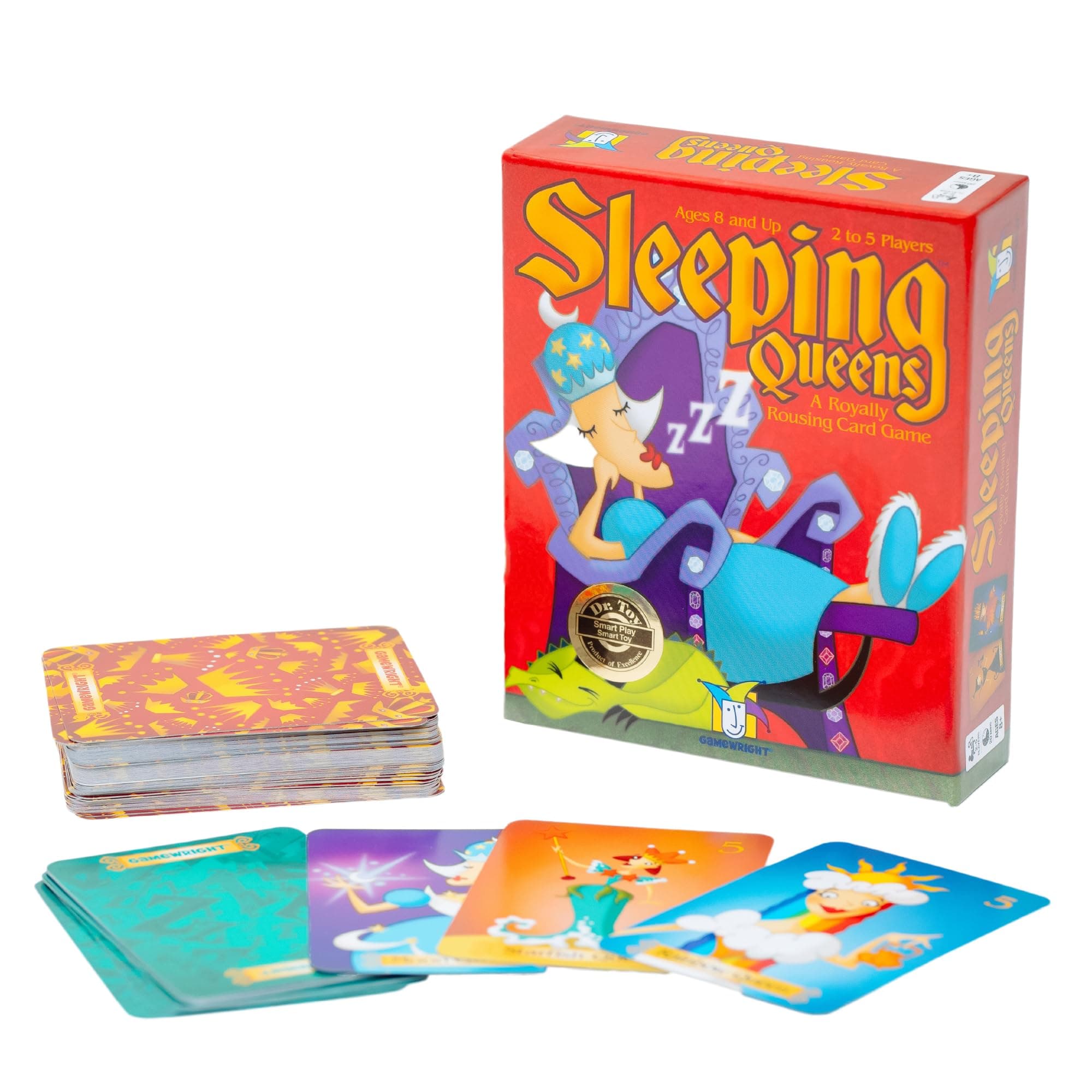 Sleeping Queens Fun Card Game for Kids and Families. Great for Kids aged 8+ and 2-5 Players, from Gamewright. 5.75 x 4.75 x 1.5