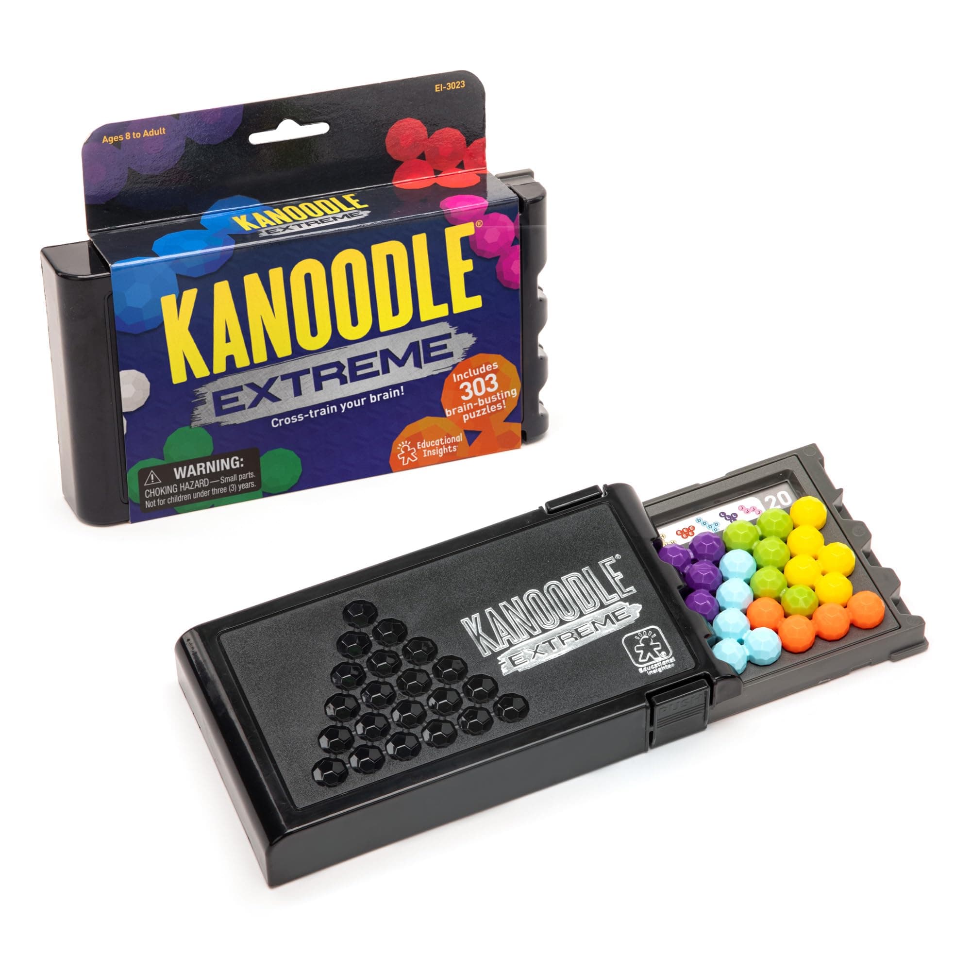 Educational Insights Kanoodle Extreme Puzzle Game, Brain Teaser Puzzle Challenge Game, Easter Basket Stuffers for Kids, Gift for Ages 8+ Single Brain Game