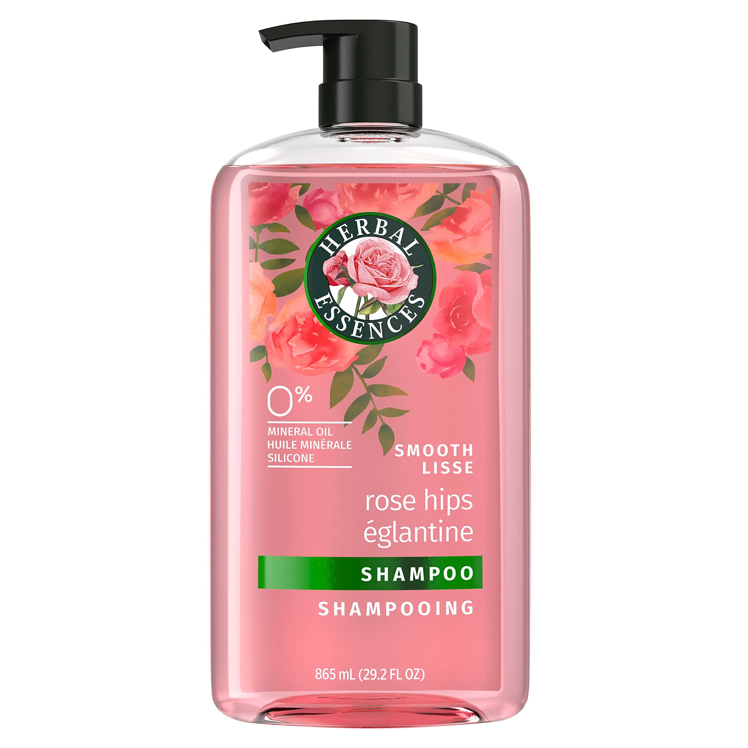 Herbal Essences Rose Hips Shampoo - Smooth, Shiny Hair with Vitamin E & Jojoba, Safe for Color Treated Hair, Floral Scent, Cruelty-Free, Dermatologist-Tested, 29.2 Fl Oz 29.2 Fl Oz (Pack of 1) Shampoo