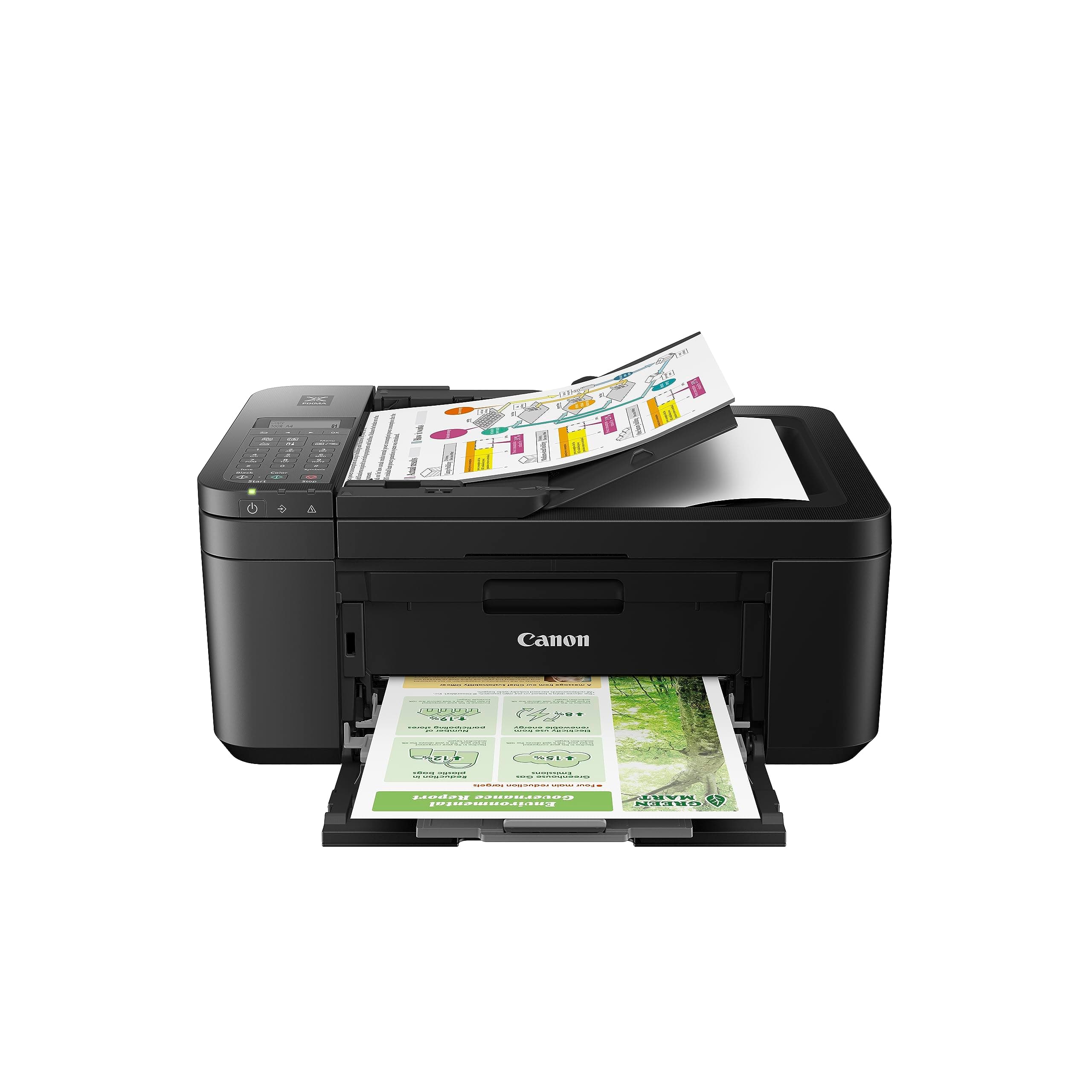 Canon PIXMA TR4720 All-in-One Wireless Printer, Home Use with Auto Document Feeder, Mobile Printing and Built-in Fax, Black PIXMA TR4720 BK Printer Printer