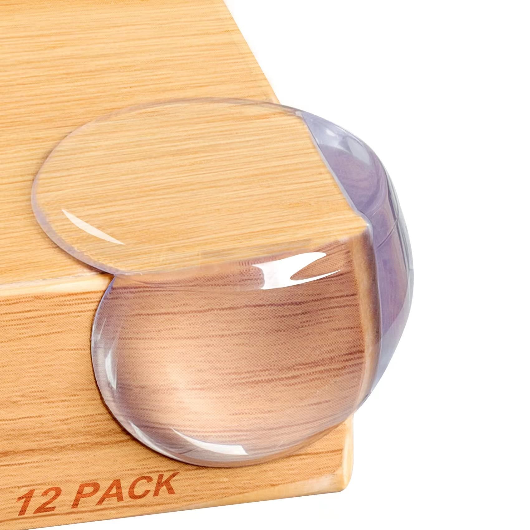 Baby Proofing Corner Protector Baby: 12 Pack Table Corner Protectors for Baby Furniture Guards| Baby Proof Corner Protectors to Cover Sharp Furniture 12 Count Clear Round (Pack of 1)