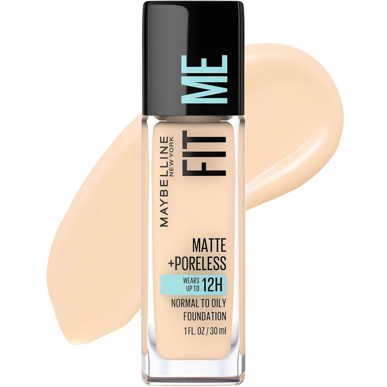 Maybelline Fit Me Matte + Poreless Liquid Oil-Free Foundation Makeup, Light Beige, 1 Count (Packaging May Vary) 118 LIGHT BEIGE 1 Fl Oz (Pack of 1)