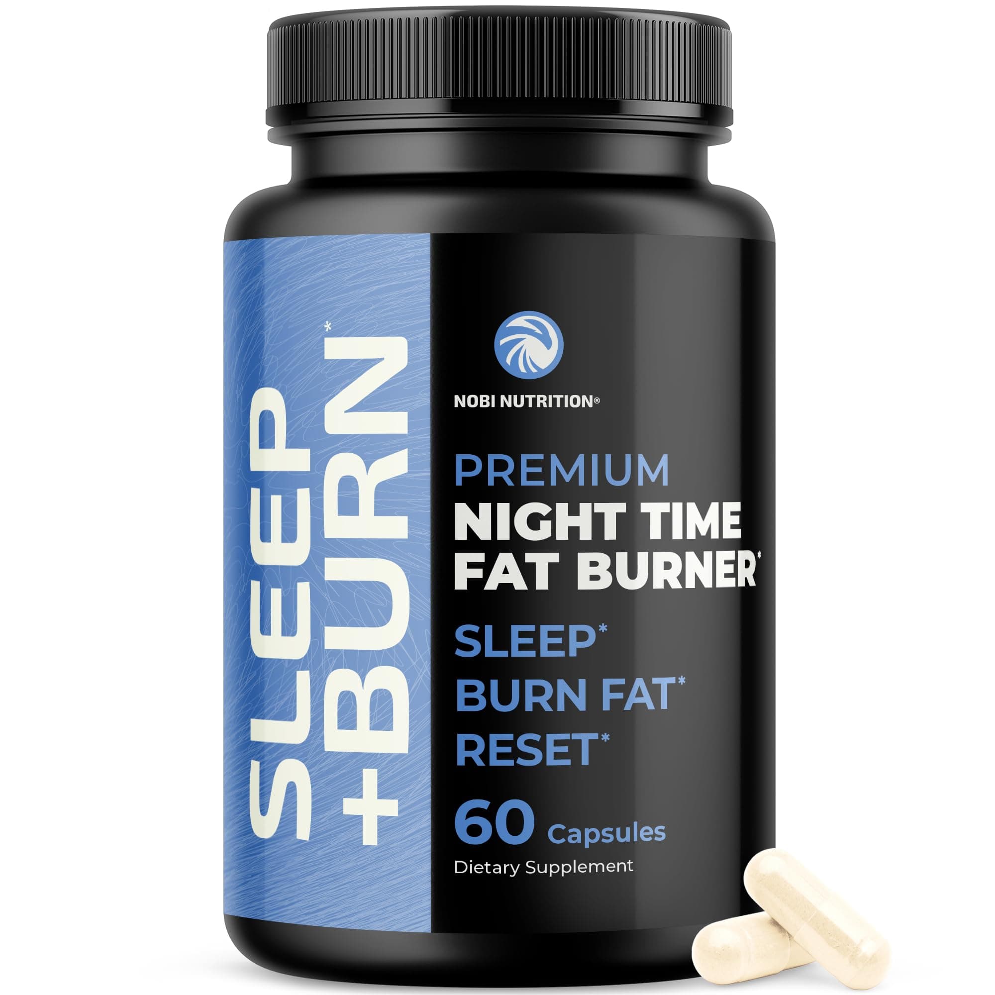 Night Time Fat Burner to Shred While You Sleep | Belly Fat Burner, Carb Blocker & Weight Loss Support Supplements | Lose Weight, Support Metabolism & Fall Asleep Fast | 60 Nighttime Diet Pills 60 Capsules