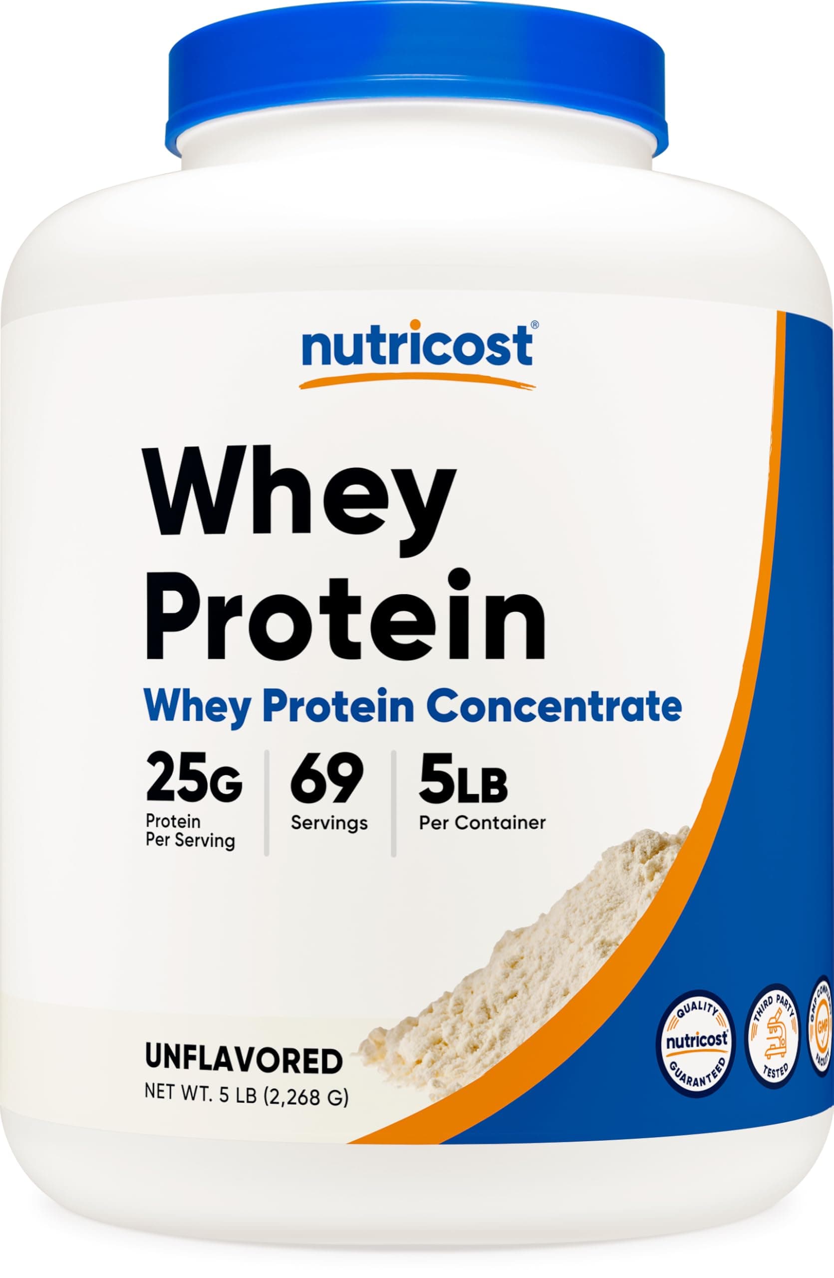 Nutricost Whey Protein Powder, Unflavored, 5 pounds - from Whey Protein Concentrate Unflavored 5 Pound (Pack of 1)