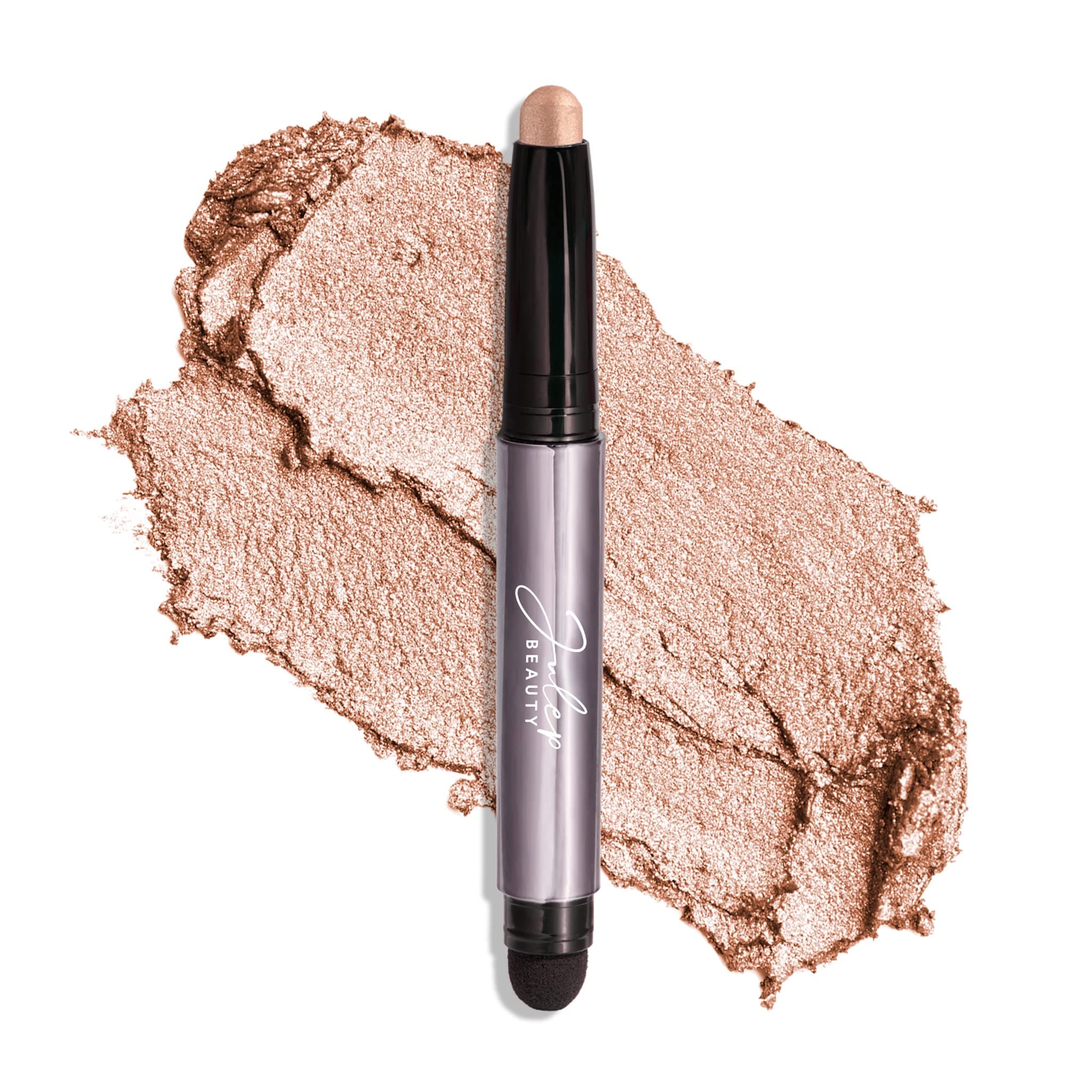 Julep Eyeshadow 101 Cream-to-Powder Waterproof Shadow Stick – Champagne Shimmer – Long-Lasting, Crease-Proof, Medium Golden-Beige Shimmer Cream Eyeshadow with Built-in Smudger 01 Champagne Shimmer