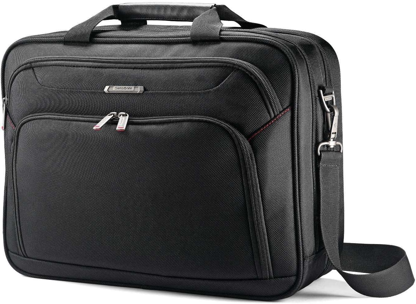Samsonite Xenon 3.0 Gusset Check-Point Friendly Tech Locker Brief Black Double Gusset