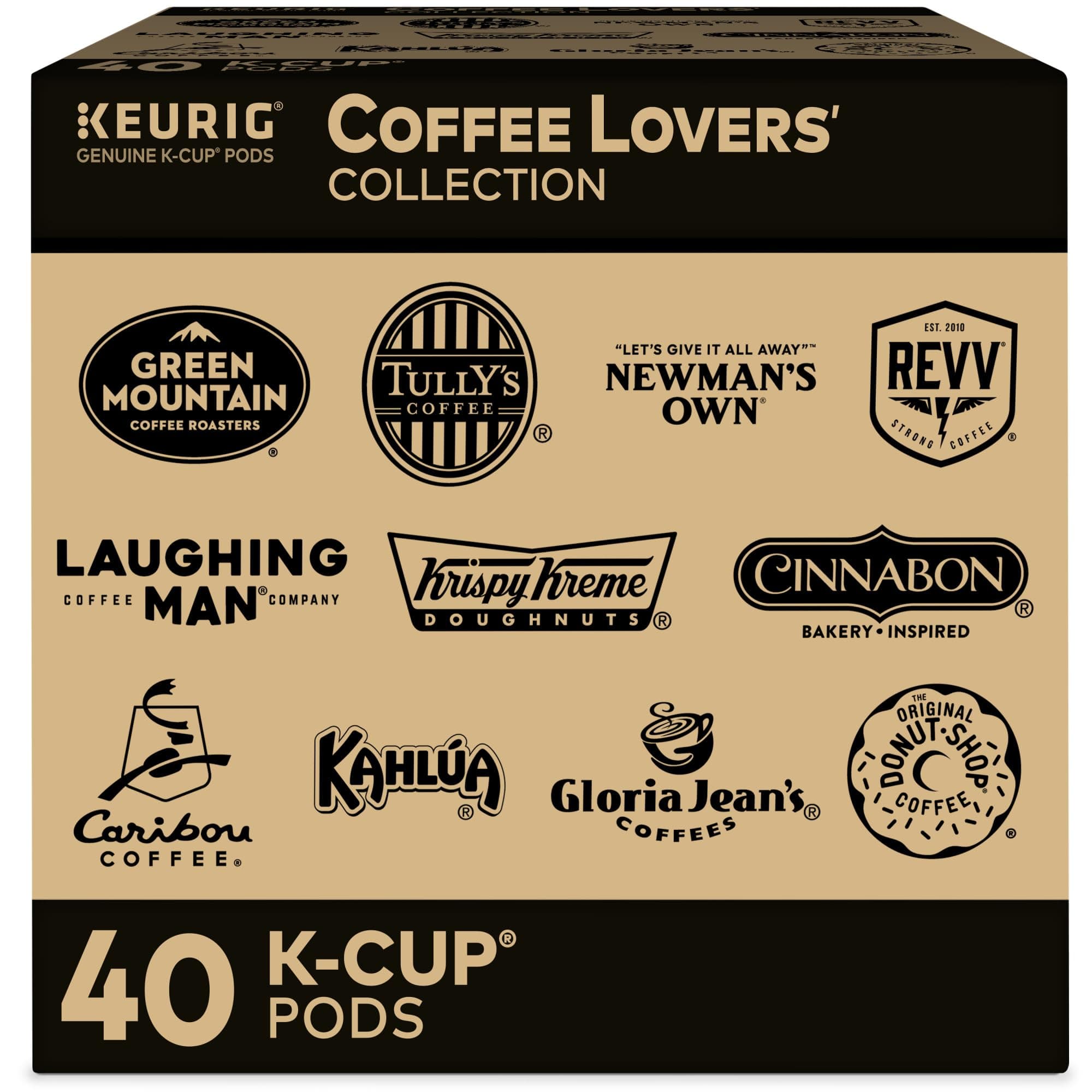 Keurig Coffee Lovers' Collection Sampler Pack, Single-Serve K-Cup Pods, Compatible with all Keurig 1.0/Classic, 2.0 and K-Café Coffee Makers, Variety Pack, 40 Count OLD Coffee Lovers' 40 Count (Pack of 1)