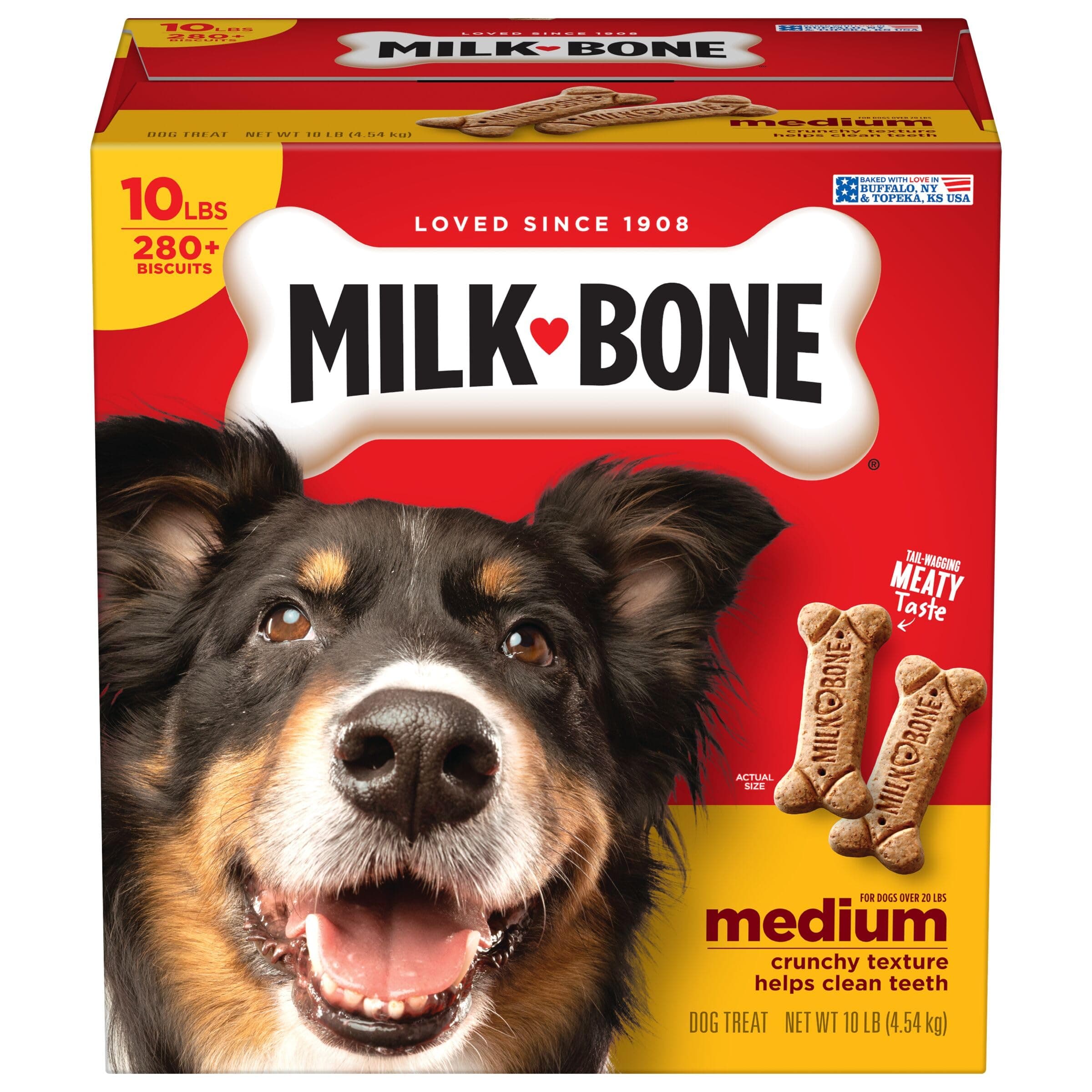 Milk-Bone Original Dog Treats Biscuits for Medium Dogs, 10 Pound Medium 10 Pound (Pack of 1)