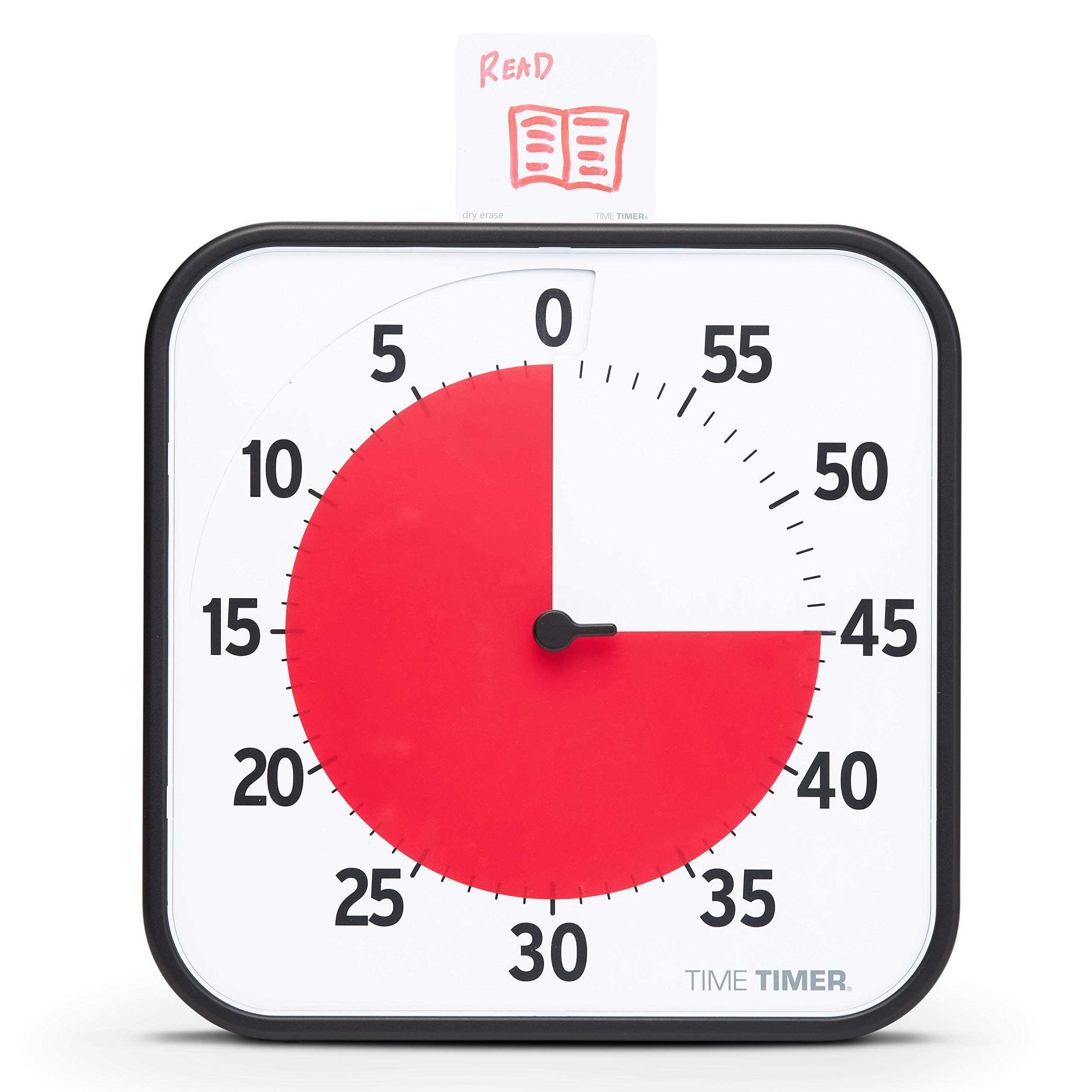 TIME TIMER 12 inch Visual Timer 60 Minute Kids Desk Countdown Clock with Dry Erase Activity Card, Also Magnetic for Classroom, Homeschooling Study Tool, Task Reminder, Home and Kitchen Timer 12 Inch Educator Edition Timer
