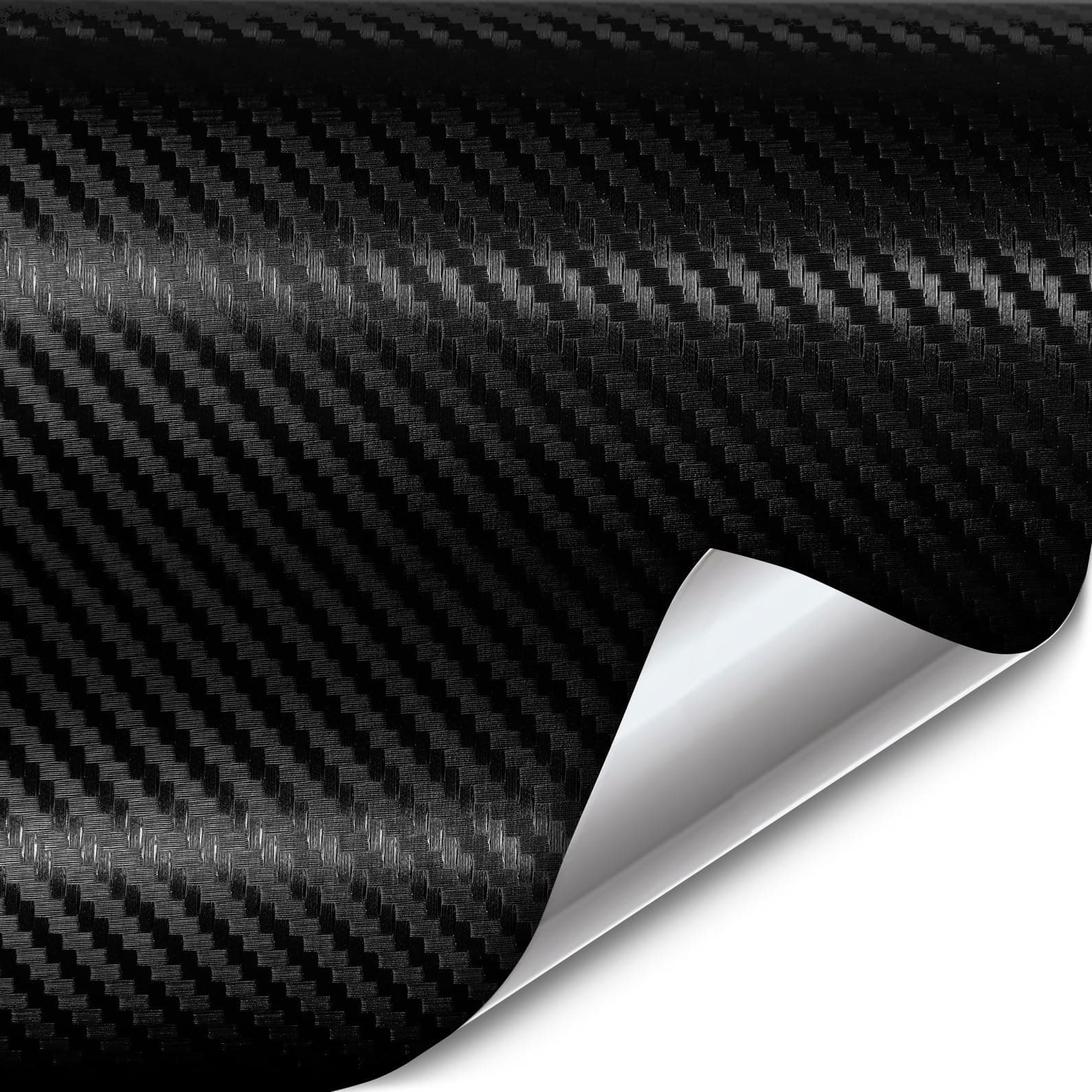VViViD XPO Black Carbon Fiber 5ft x 1ft 8yr Car Wrap Vinyl Roll with Air Release 1ft x 5ft