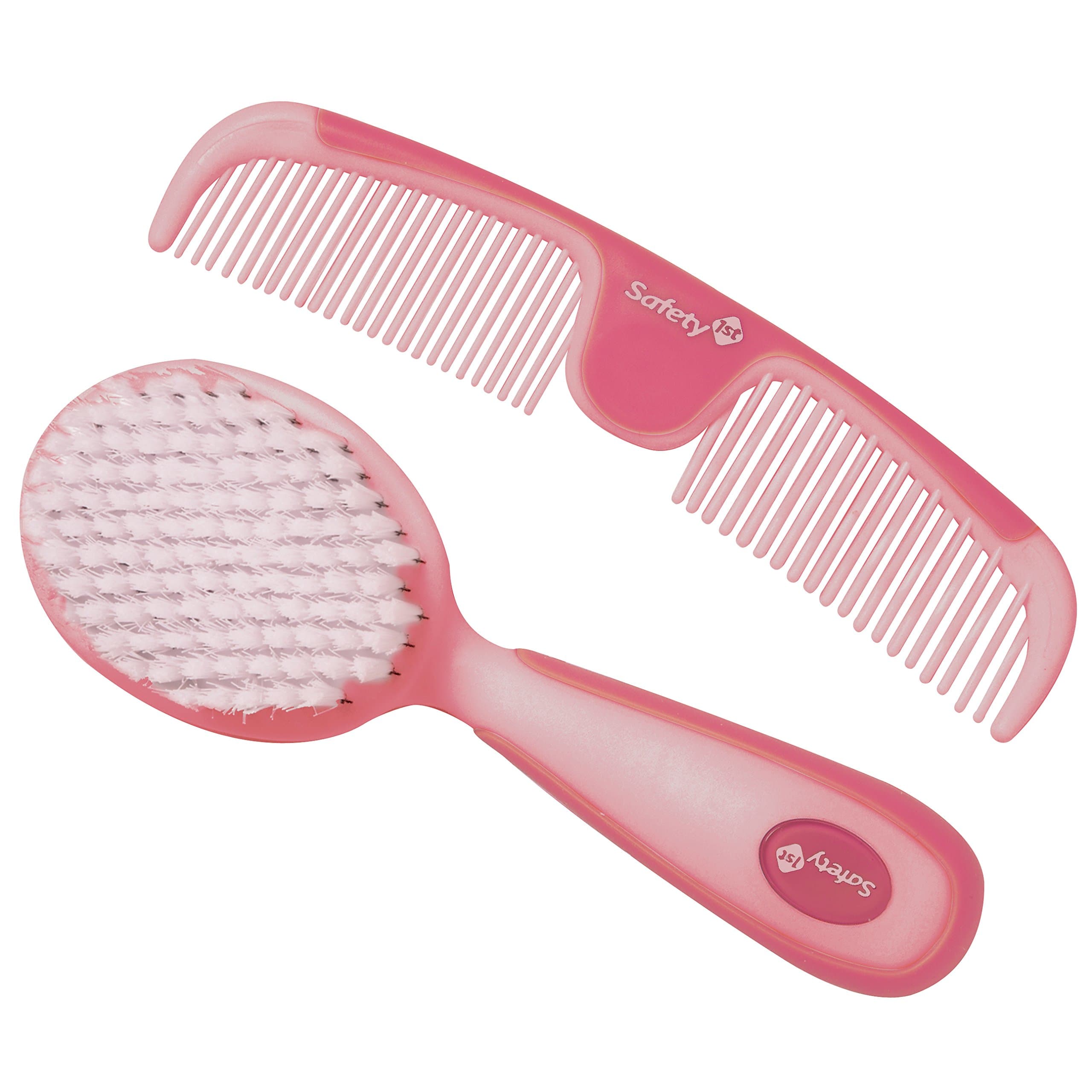 Safety 1st Easy Grip Brush and Comb, Raspberry