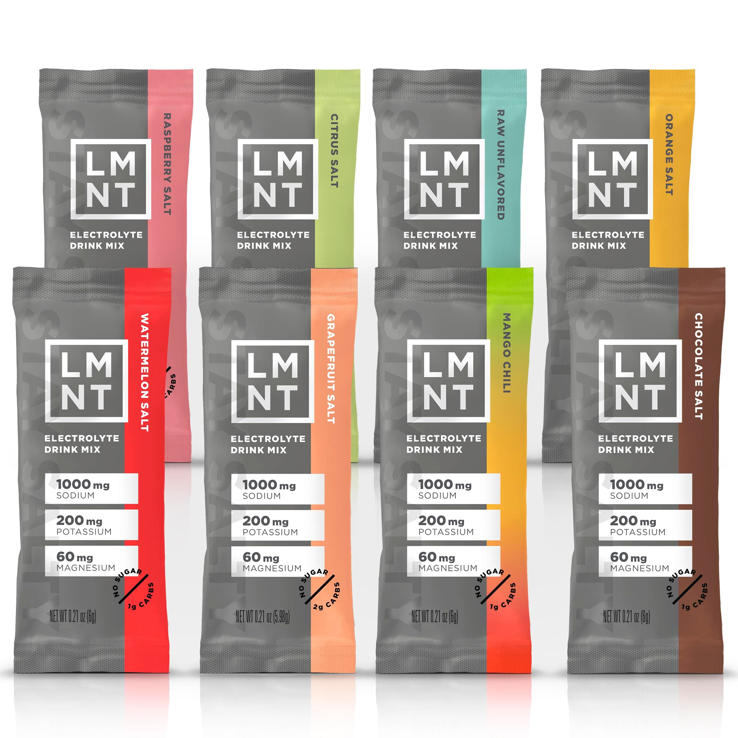 Drink LMNT Zero Sugar Electrolytes - Sample Pack | Drink Mix | 8-Count