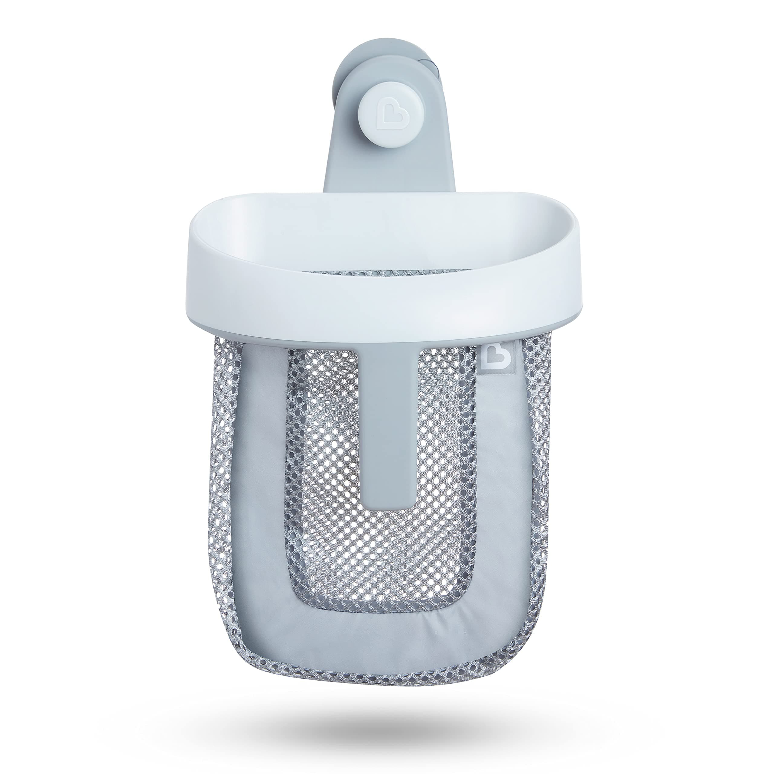 Munchkin® Super Scoop™ Hanging Bath Toy Storage with Quick Drying Mesh, Grey Standard Bath Toy Scoop