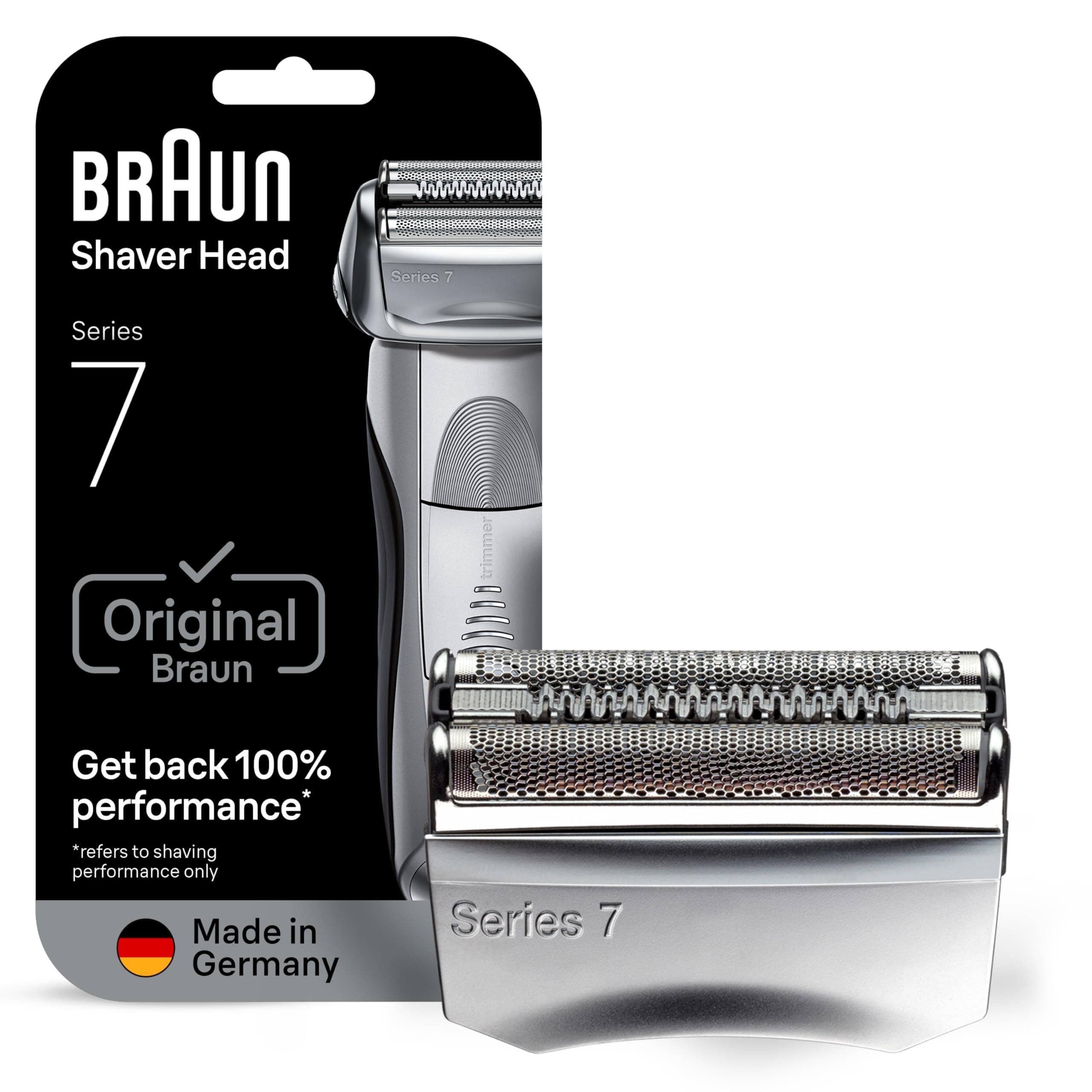 Braun Series 7 70S Electric Shaver Head Replacement Cassette – Silver 1 Count (Pack of 1) 70s Replacement Head