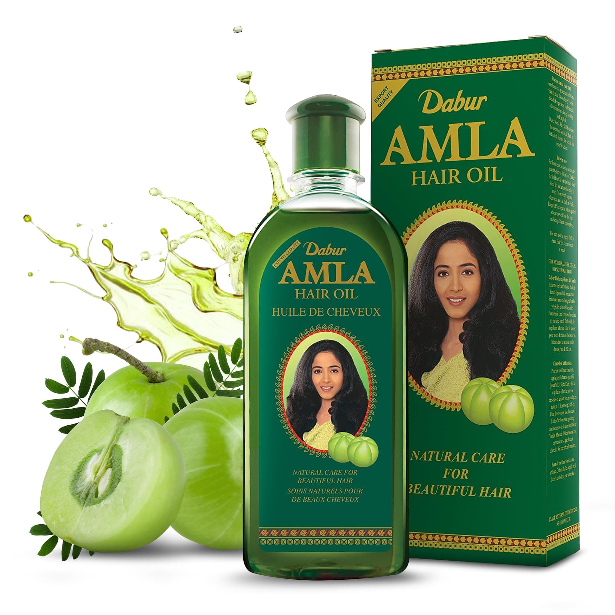 Dabur Amla Hair Oil - Nourishing Indian Oil for Men & Women, for Healthy, Moisturized Hair and Scalp (300ml) 10.14 Fl Oz (Pack of 1)