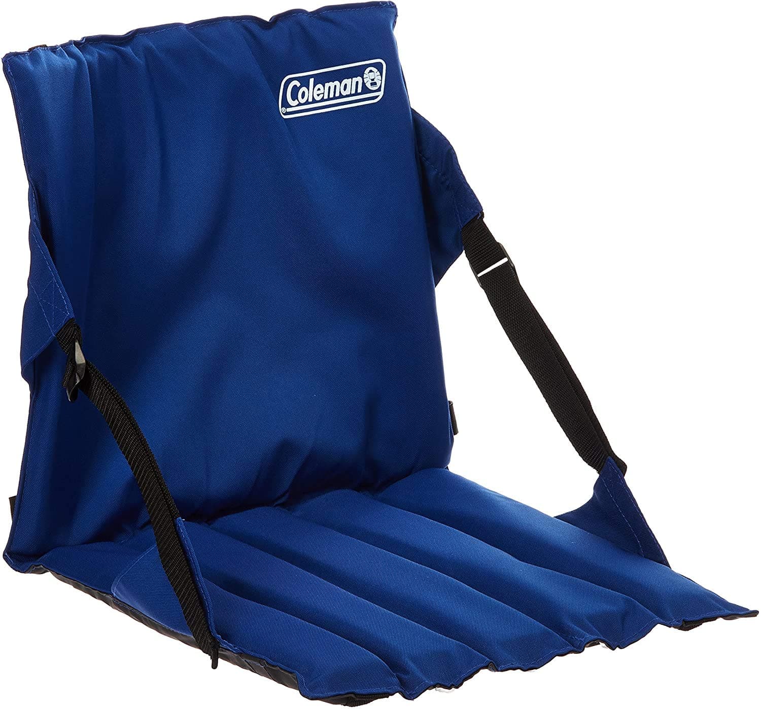 Coleman Portable Stadium Seat | Bleacher Cushion with Backrest | Lightweight Padded Seat Cushion Blue