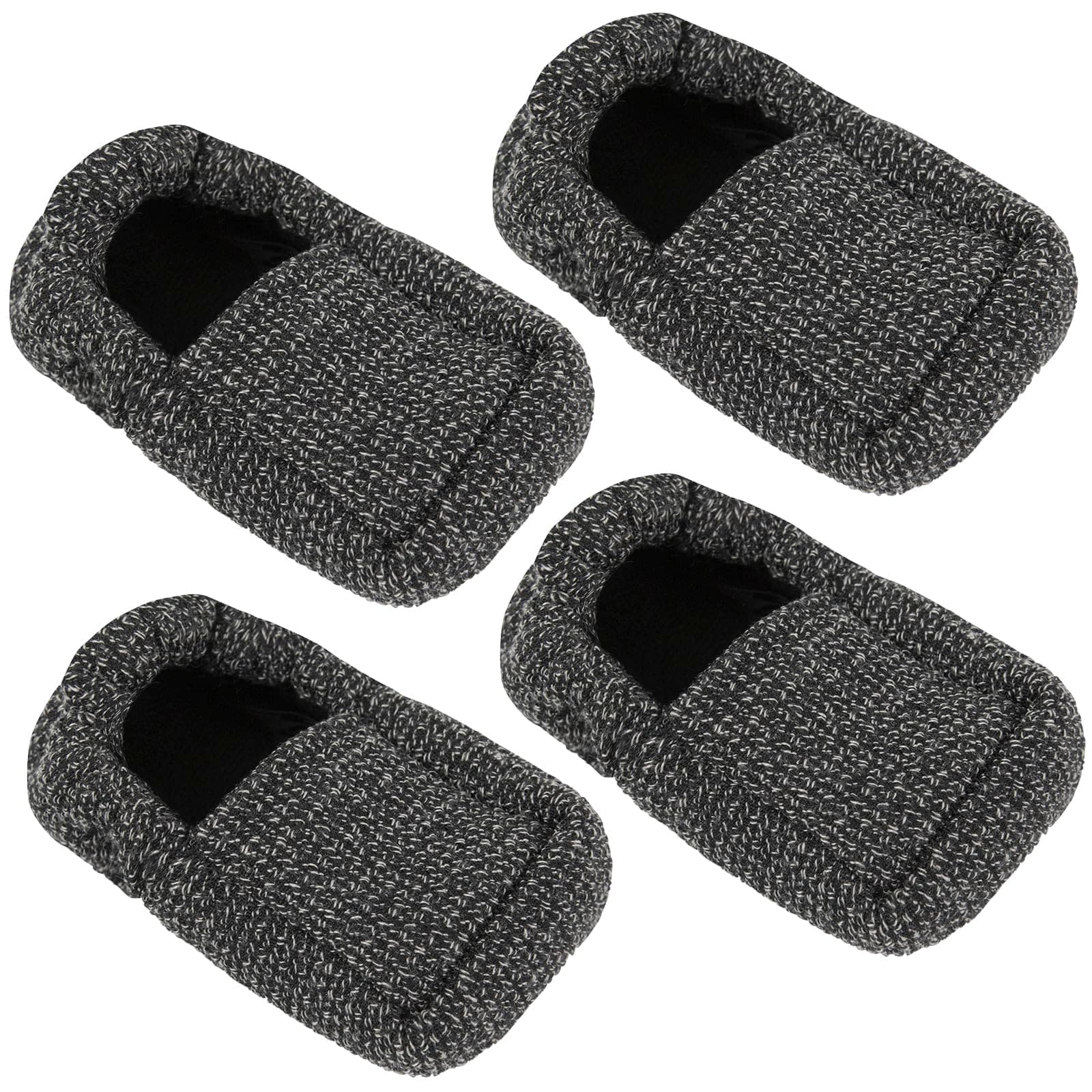 Vive Walker Ski Glide Covers 4 PCS - Accessories for Folding Walkers - Heavy Duty Removable Padded Replacement Caps for Seniors - Precut Padding, Rollator Tennis Ball, Feet Sliders for Indoor, Outdoor