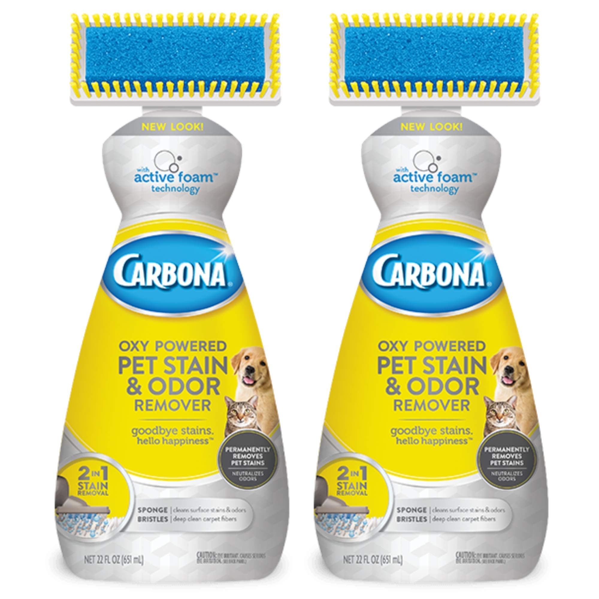 Carbona Oxy-Powered Pet Stain & Odor Remover w/ Active Foam Technology | 22 Fl Oz, 2 Pack 22 Fl Oz (Pack of 2)