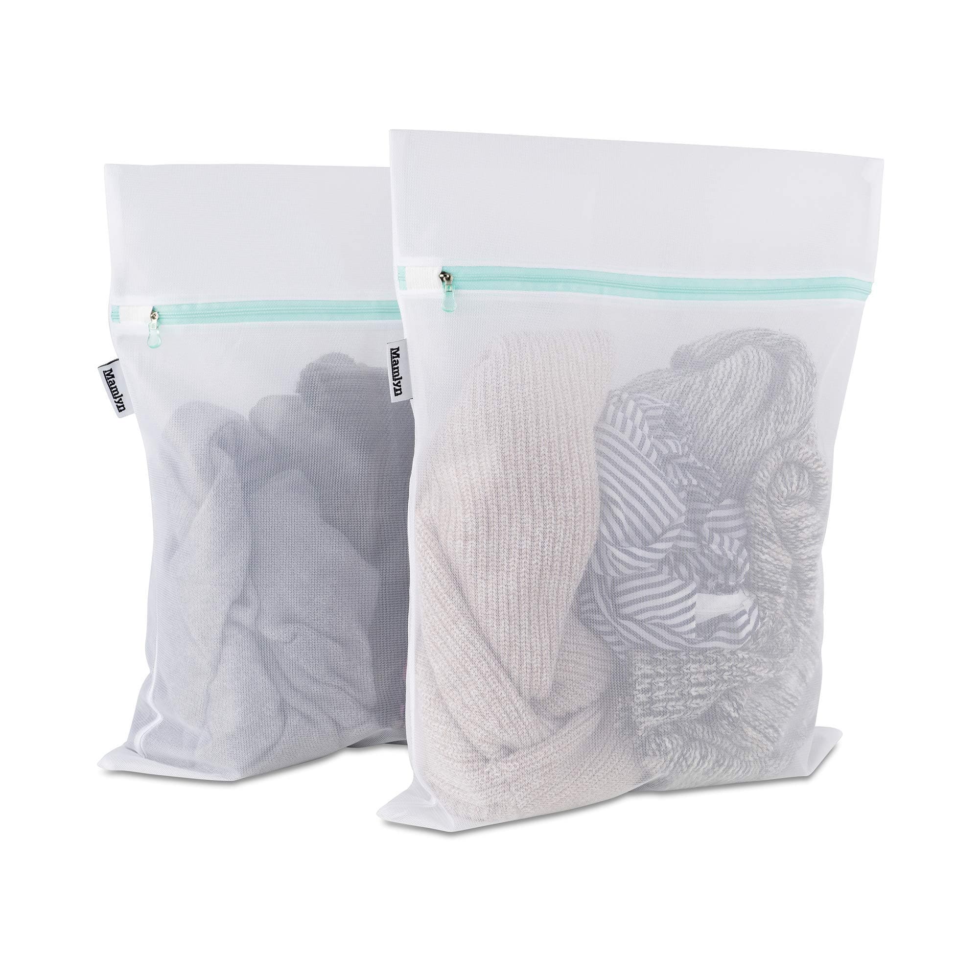 Mesh Laundry Bag for Delicates, Wash Bag for Underwear and Lingerie, Makeup Organizer Bag (2 Medium)