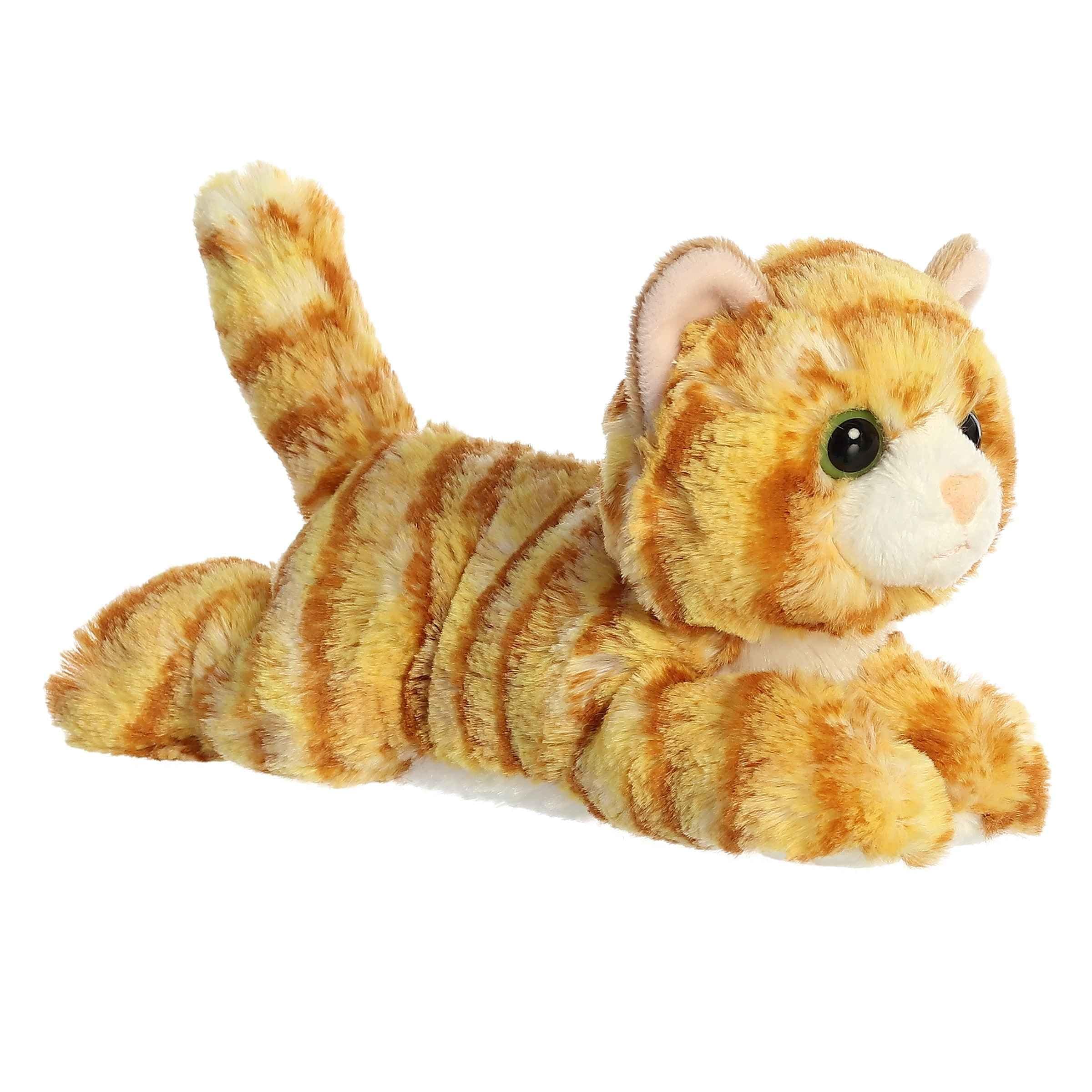 Aurora® Adorable Mini Flopsie™ Ginger Cat™ Stuffed Animal - Playful Ease - Timeless Companions - Orange 8 Inches Small Ginger Cat™