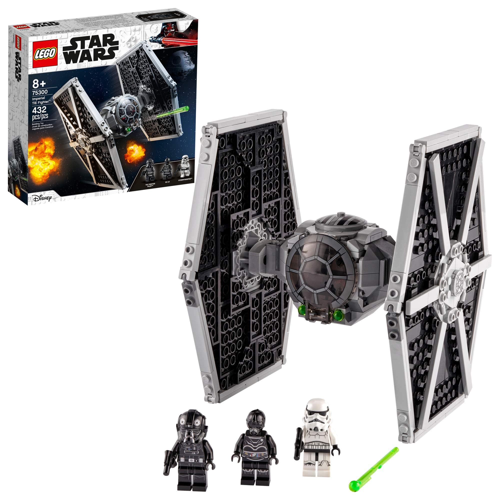 LEGO Star Wars Imperial TIE Fighter 75300 Building Toy with Stormtrooper and Pilot Minifigures from The Skywalker Saga For 8+ Years