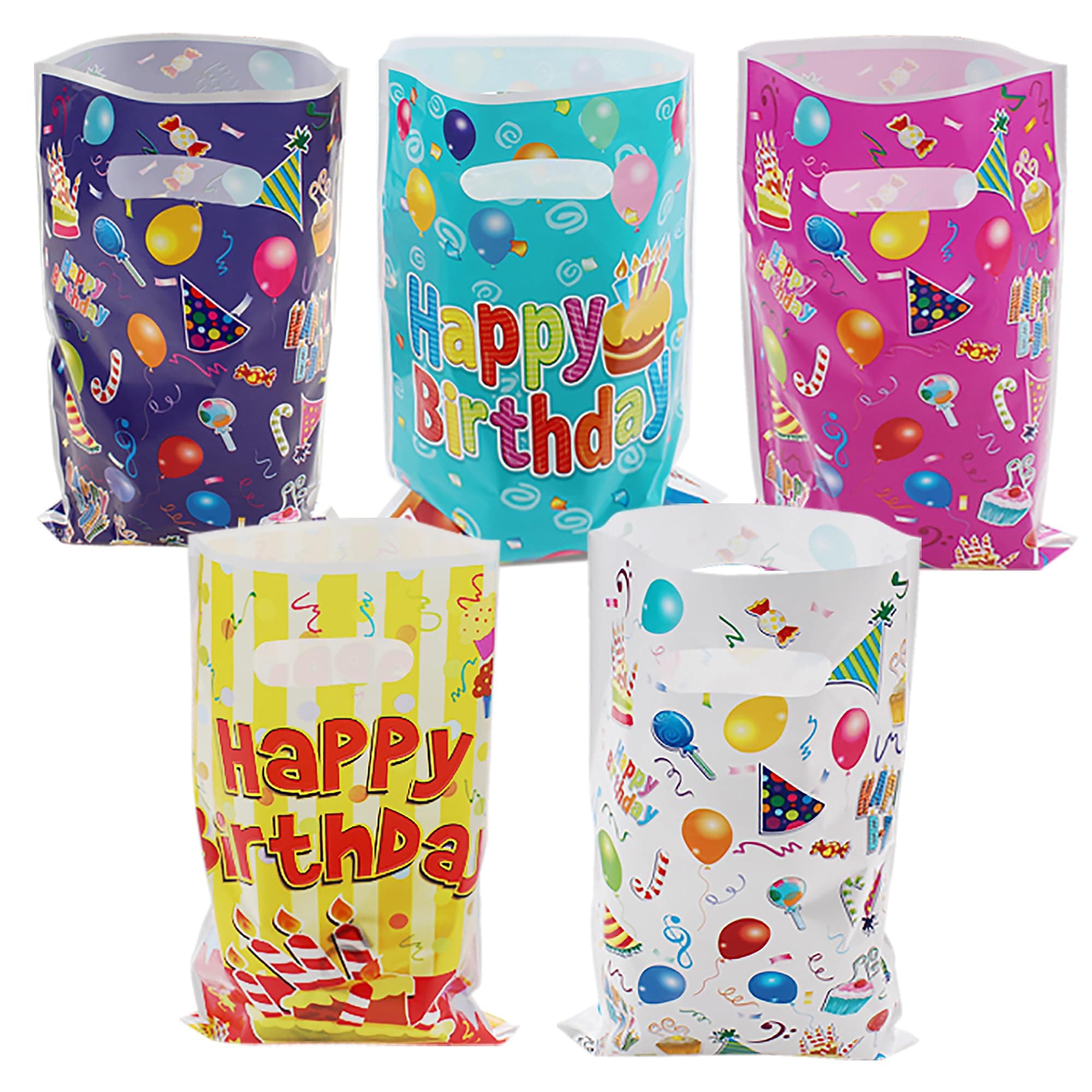 25 Pcs Kids Party Favors - Birthday Goodie Candy Bags, Bolsitas Bolsas para Dulces de Cumpleaos, Loot Bags 25 Pcs Kids Party Favors Bags