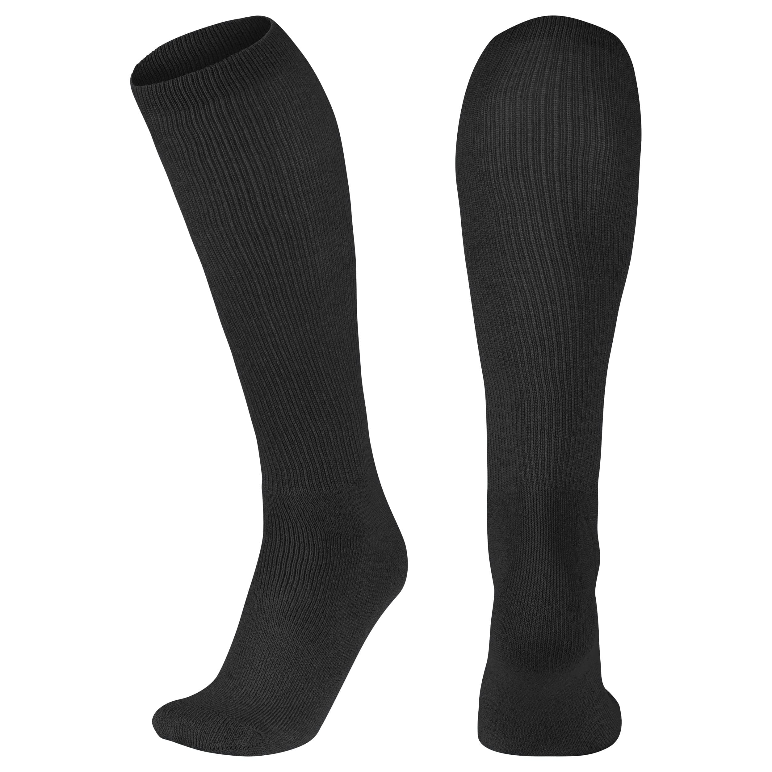 CHAMPRO Multi-Sport Athletic Compression Socks for Baseball, Softball, Football, Soccer & all other sports Medium Black